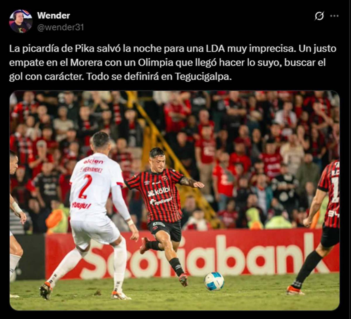 Prensa reacciona a la ventaja de Olimpia ante Alajuelense tras empate: alarma en Costa Rica
