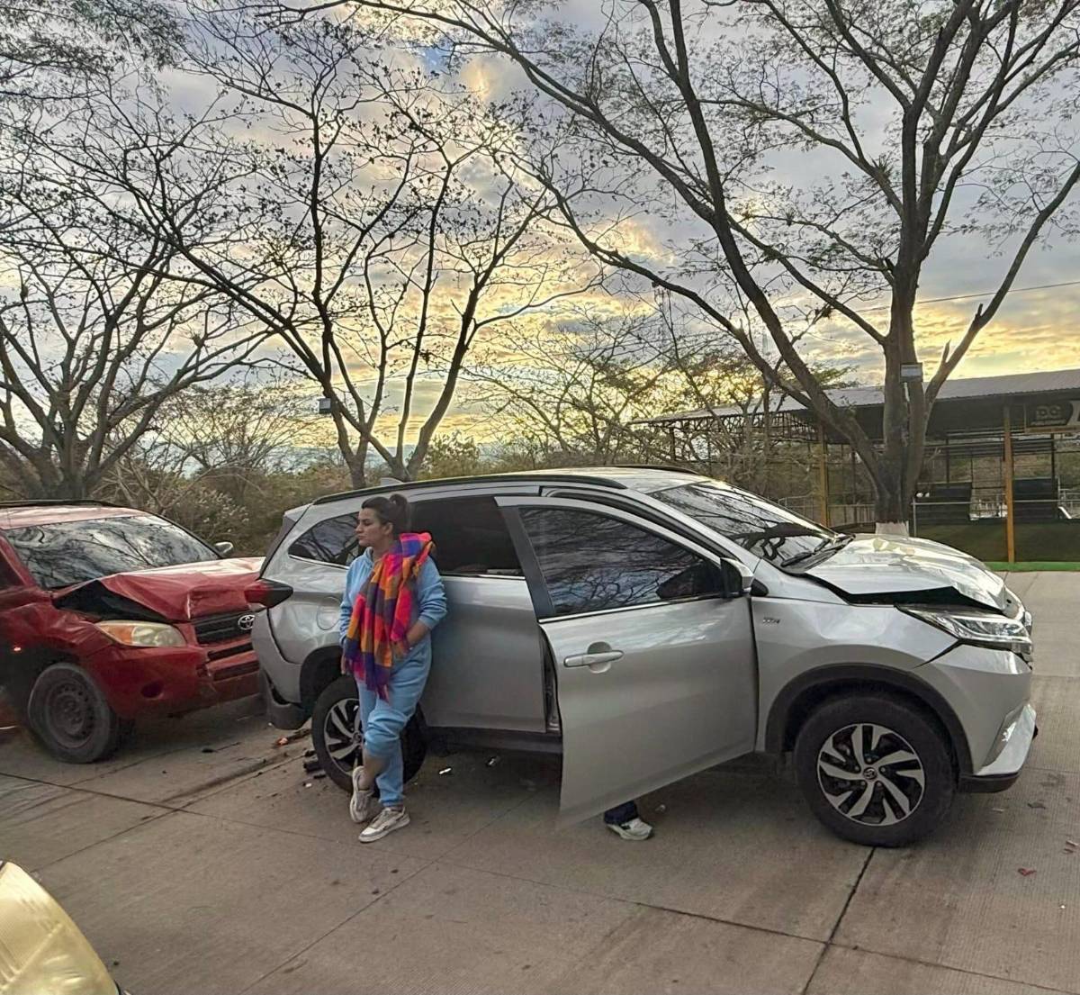 Cesia Mejia y su familia sufren accidente: Gracias a Dios que nos cuidó