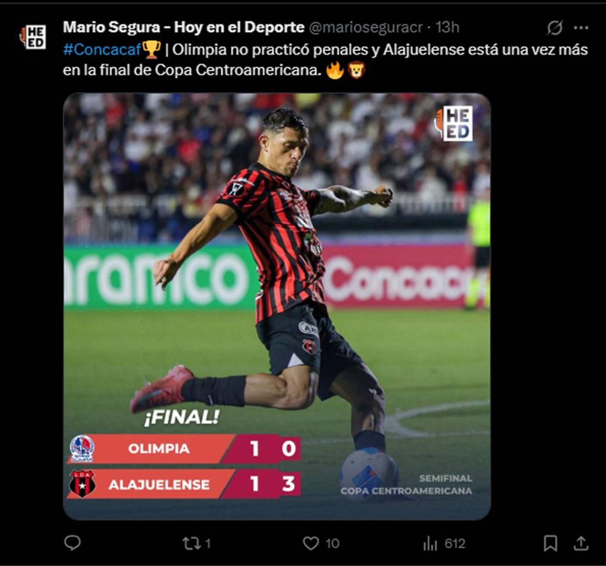 Alajuelense se sigue burlando de Olimpia, dardo de 'ChepeBomba' y Costa Rica advierte a Honduras