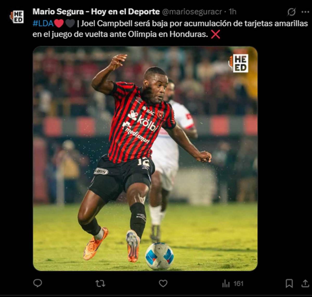 Prensa reacciona a la ventaja de Olimpia ante Alajuelense tras empate: alarma en Costa Rica