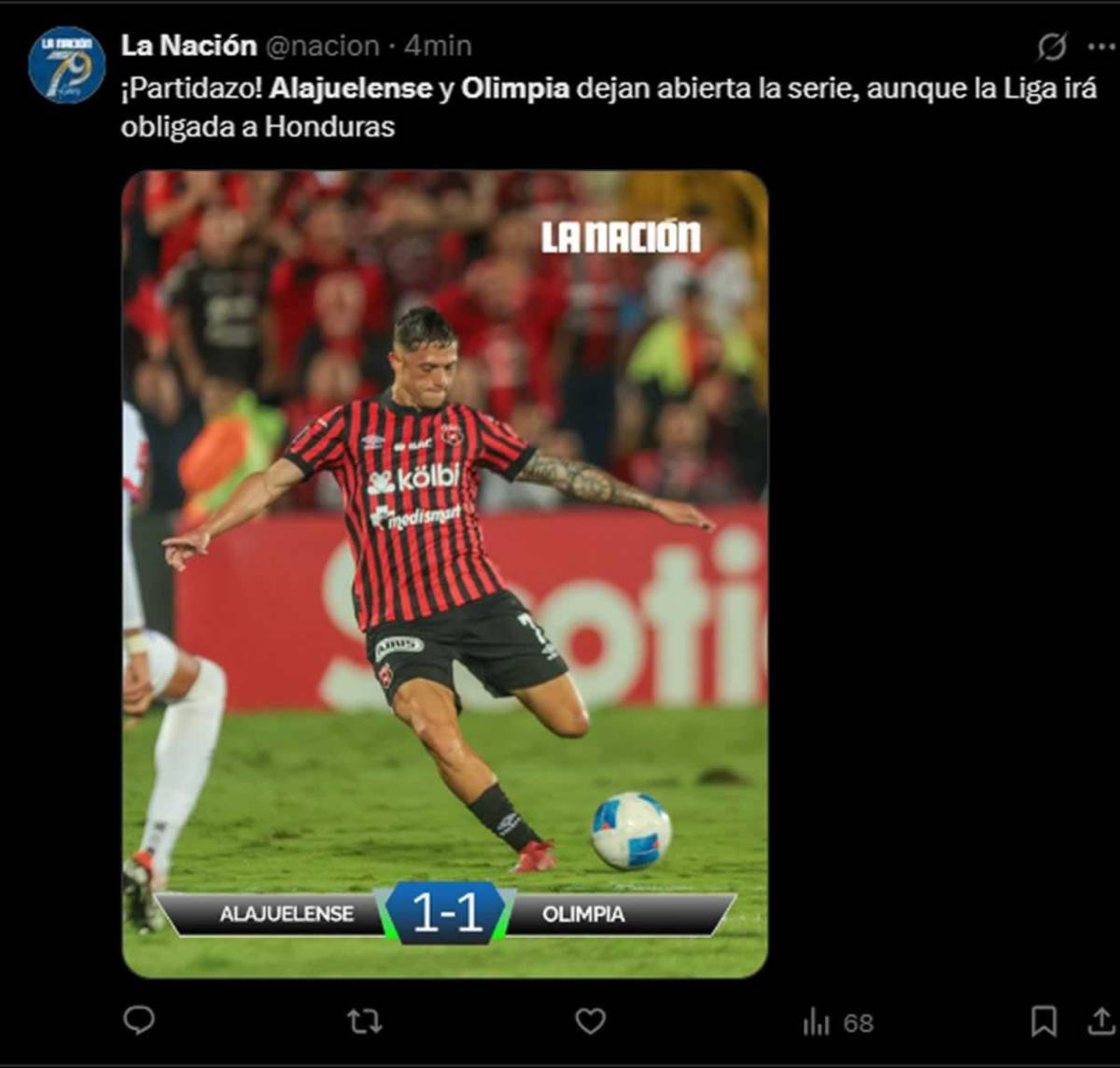 Prensa reacciona a la ventaja de Olimpia ante Alajuelense tras empate: alarma en Costa Rica
