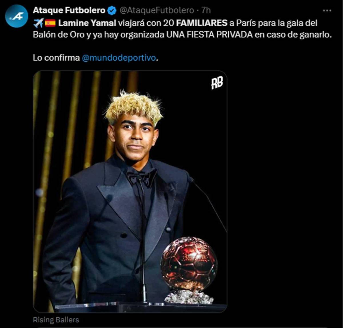 Lamine Yamal toma increíble decisión para la gala del Balón de Oro y explotan las redes