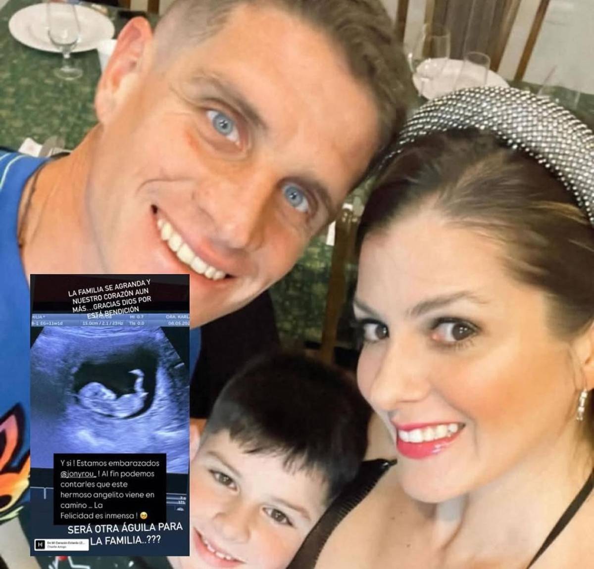 Bella argentina anuncia embarazo de futbolista de Liga Nacional de Honduras