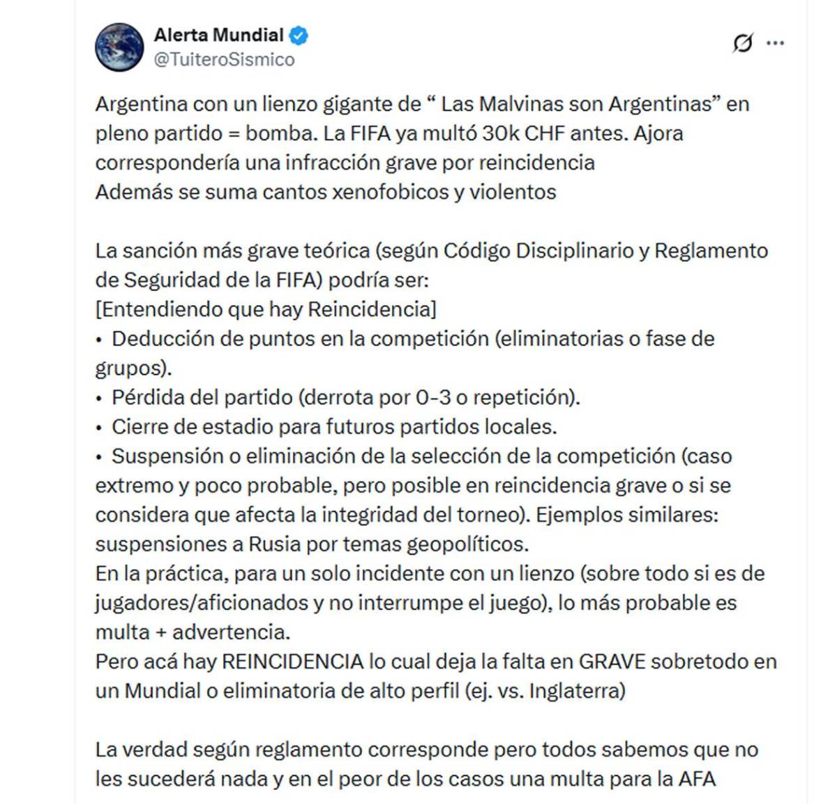 ¿Argentina sin final?: la sanción que puede recibir tras festejos de jugadores vs Inglaterra