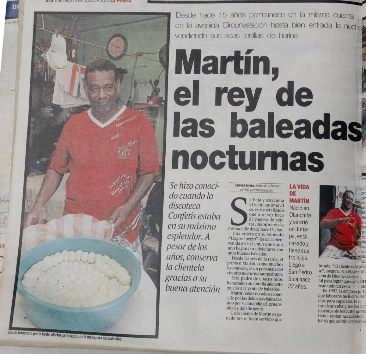 La nueva vida de Martín tras dejar de vender baleadas en la discoteca Confetis (fotos)