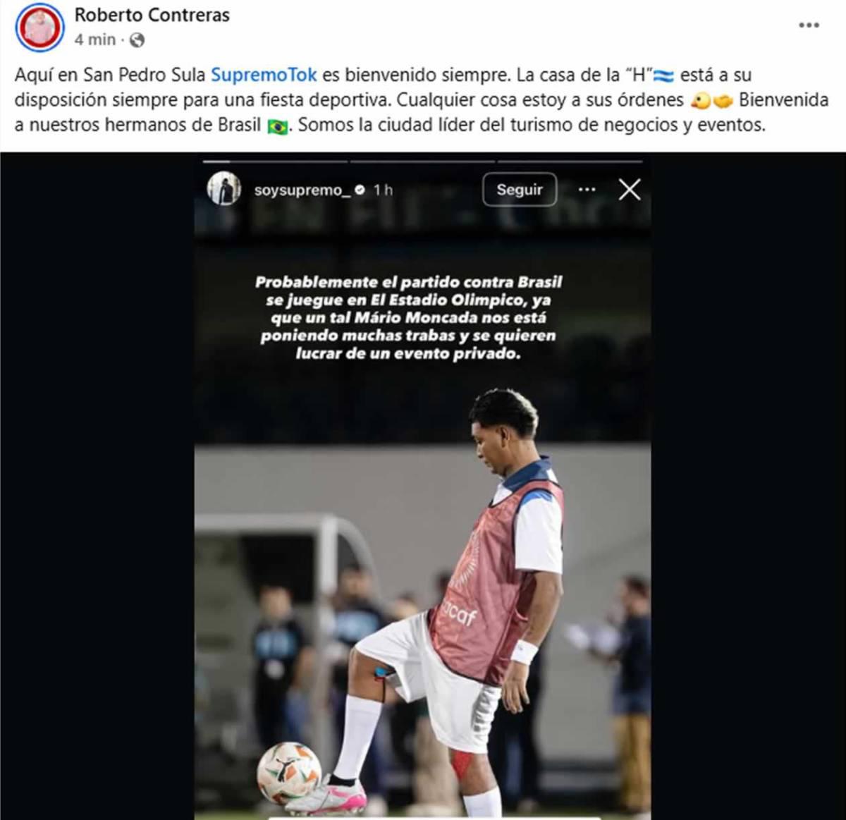 Mario Moncada responde a Supremo y revela qué pasó tras polémica por partido