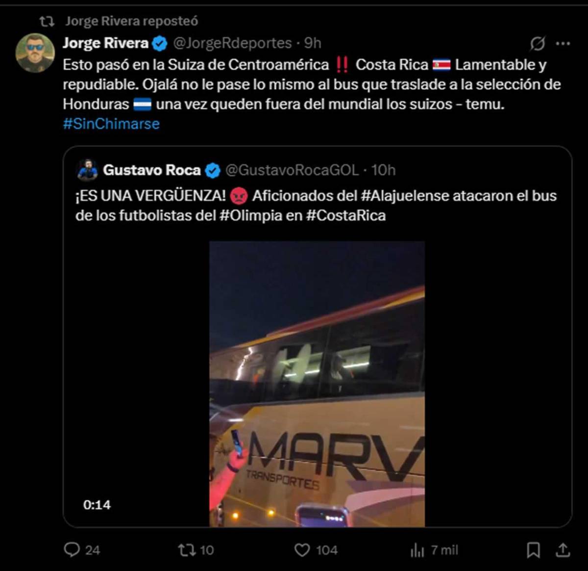 Concacaf debe descalificar a Alajuelense: prensa reprocha ataque al Olimpia en Costa Rica