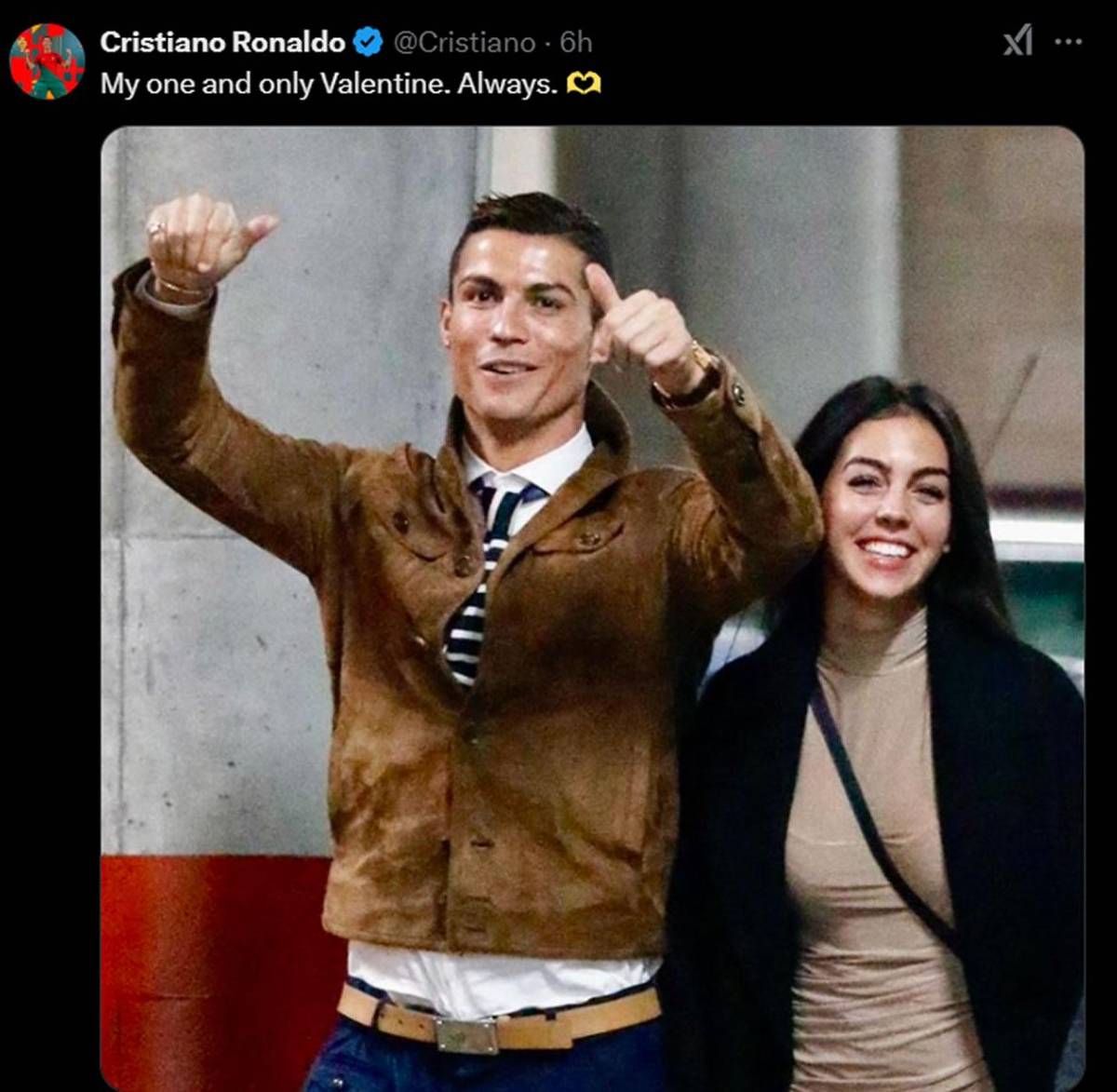 Cristiano Ronaldo sorprende a Georgina Rodríguez en el Día de San Valentín
