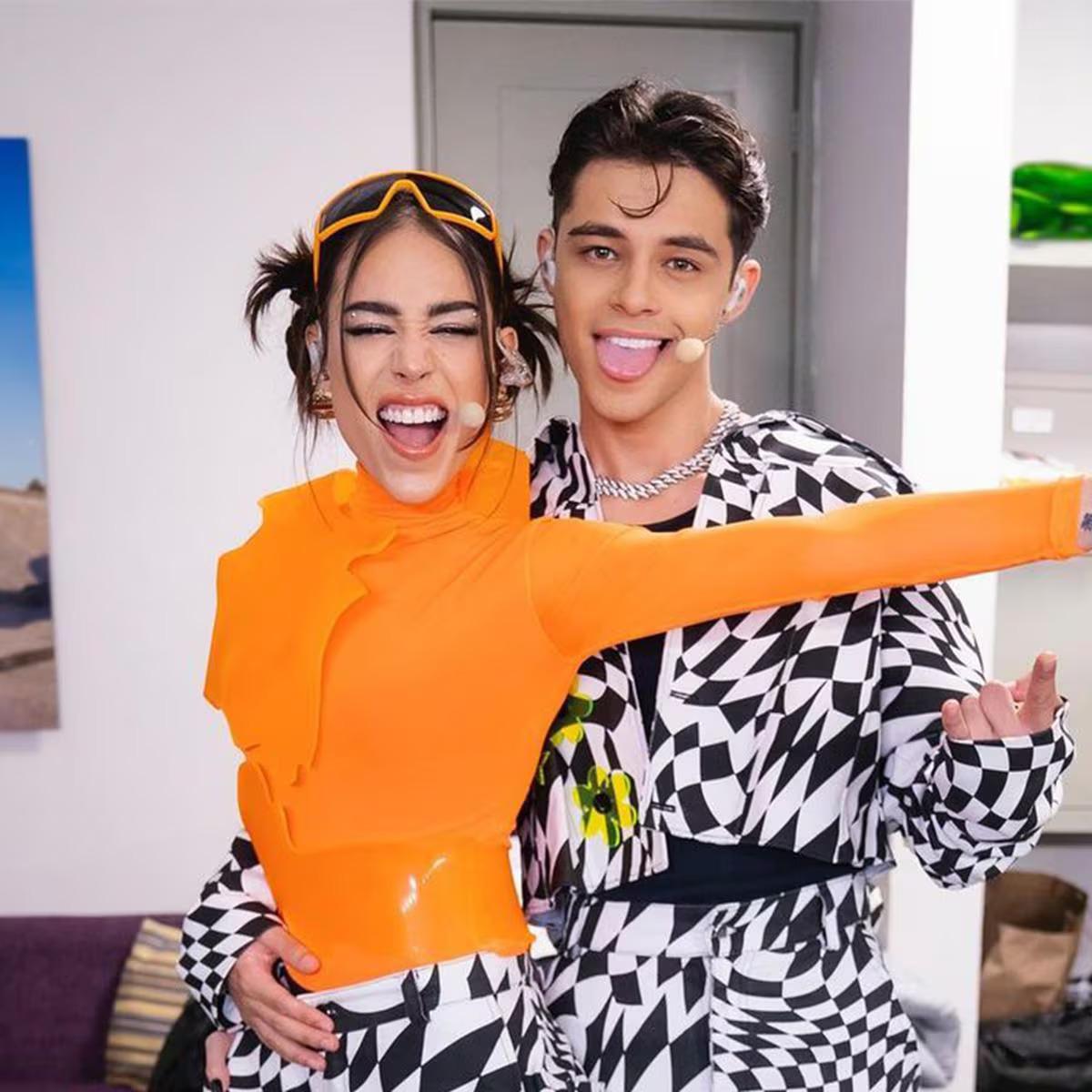 ¿Celoso?: Novio de Danna reacciona a los besos que la cantante se da con sus bailarinas