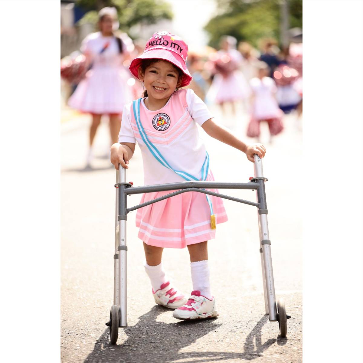 La bella Valentina se robó los corazones y los aplausos en los desfiles de San Pedro Sula