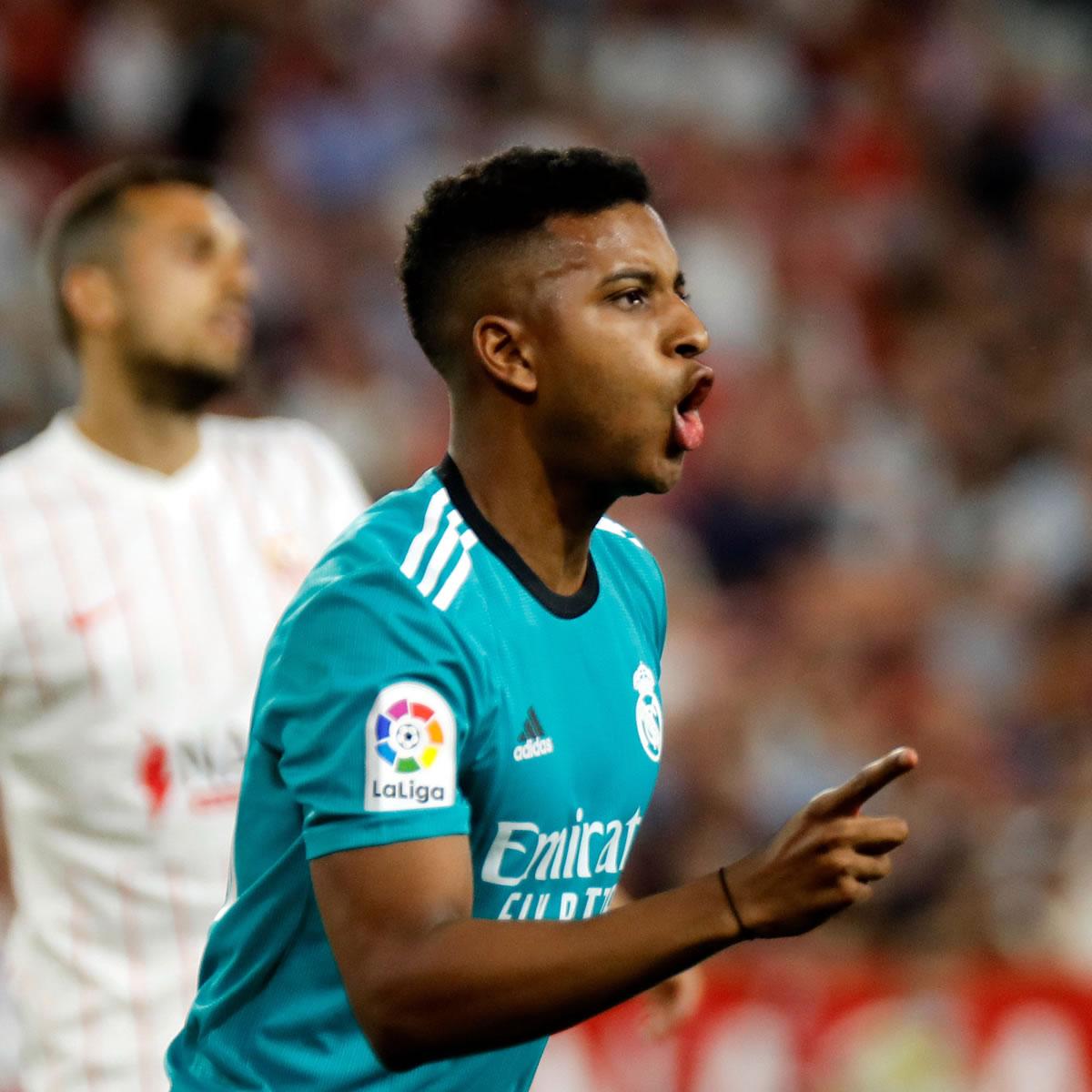 Rodrygo entró de cambio y rápido marcó el gol del descuento del Real Madrid.