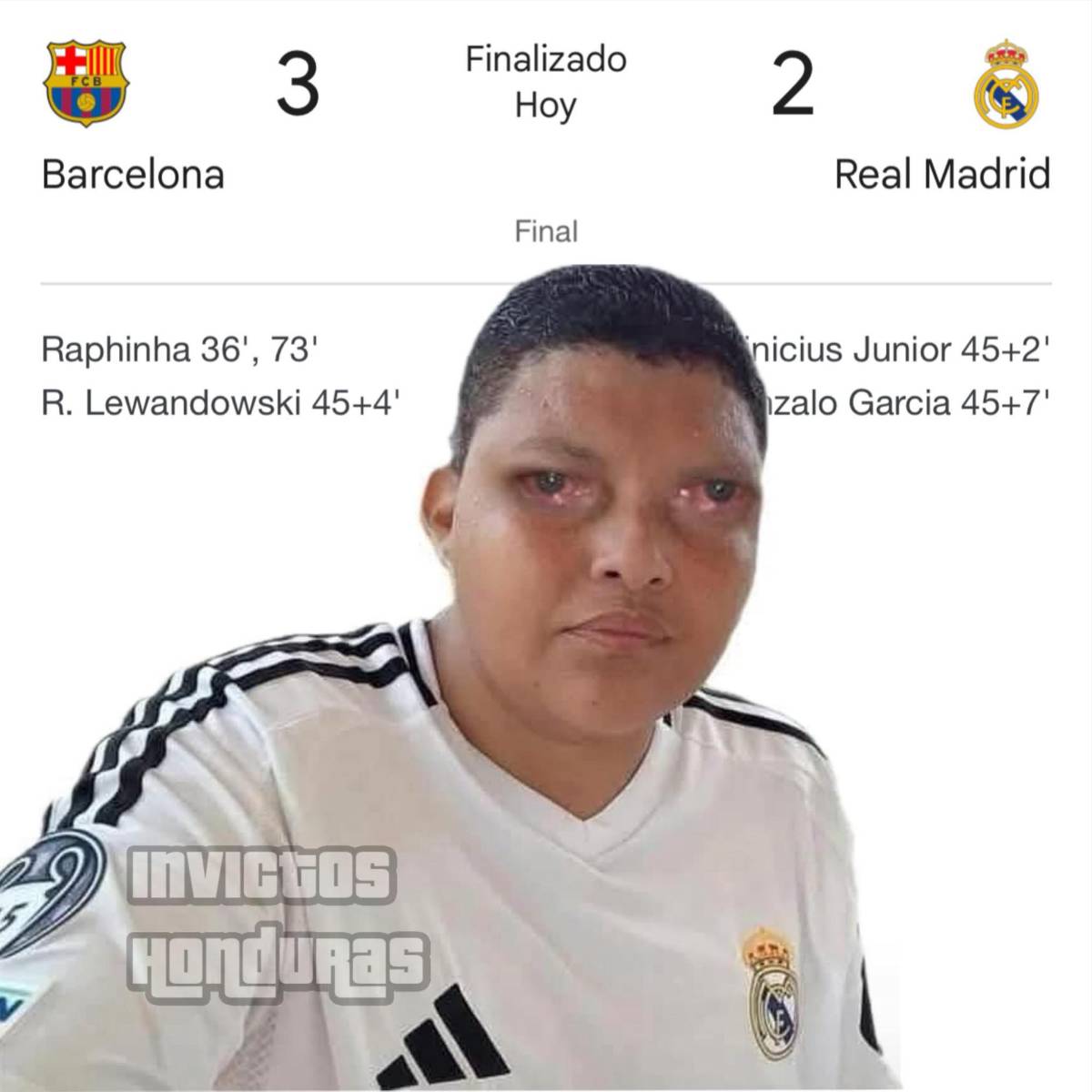 Burlas: memes humillan al Real Madrid tras perder la final vs Barcelona