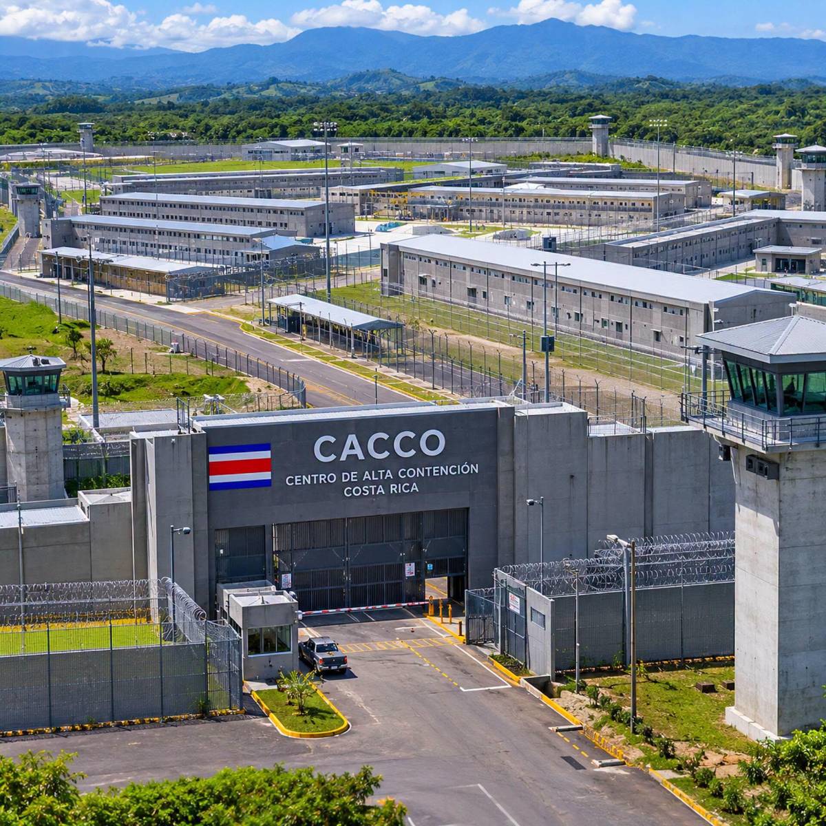 Estilo Bukele: así es la megacárcel que construyó Costa Rica para los reos más peligrosos