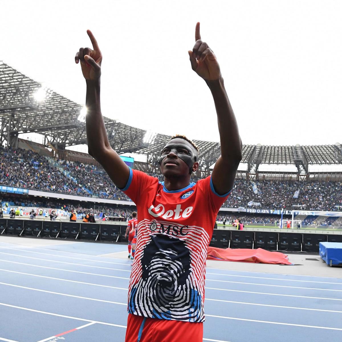 Victor Osimhen fue la figura del Napoli frente al Udinese.