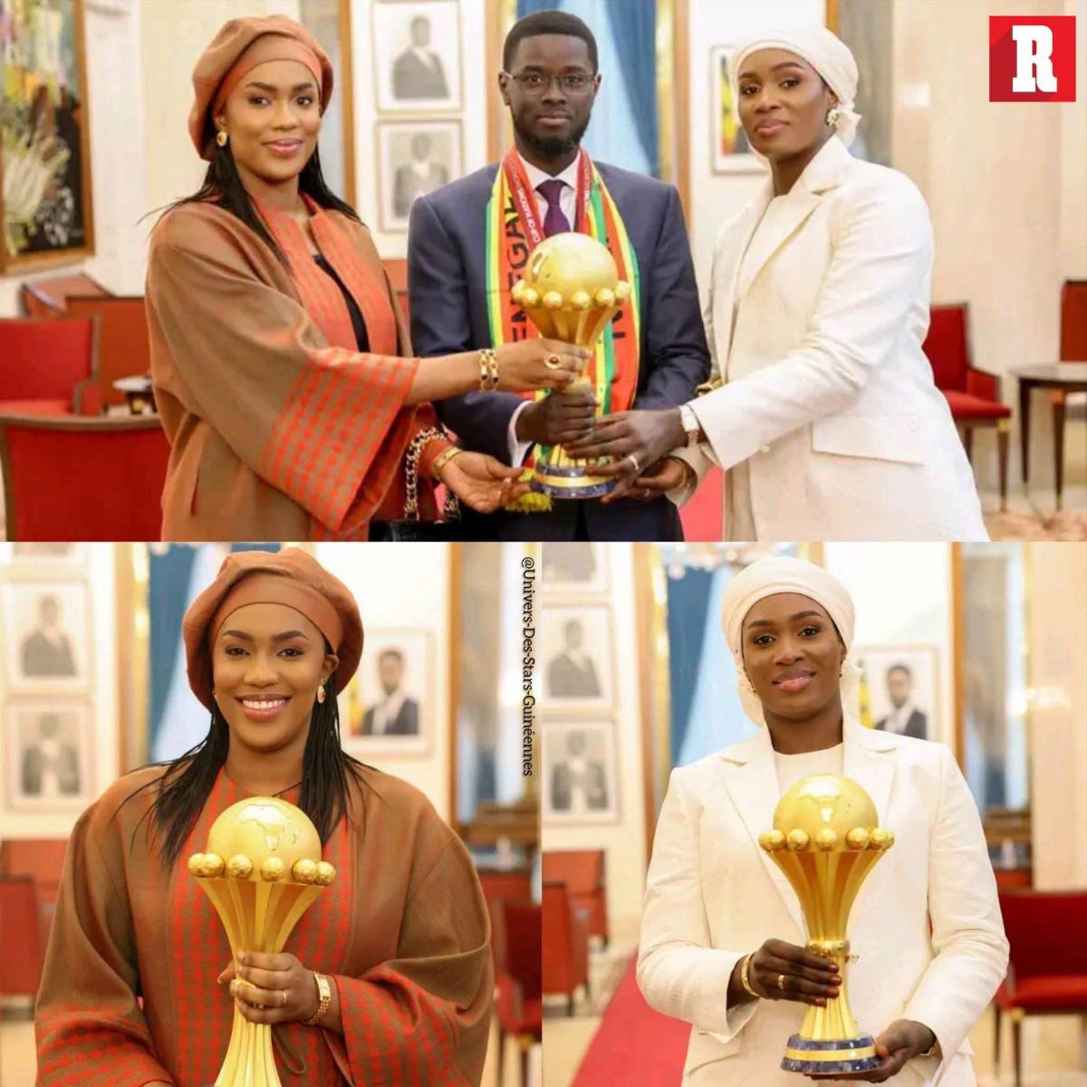 Festejó con sus dos esposas tras título de Senegal: Siempre están a mi lado