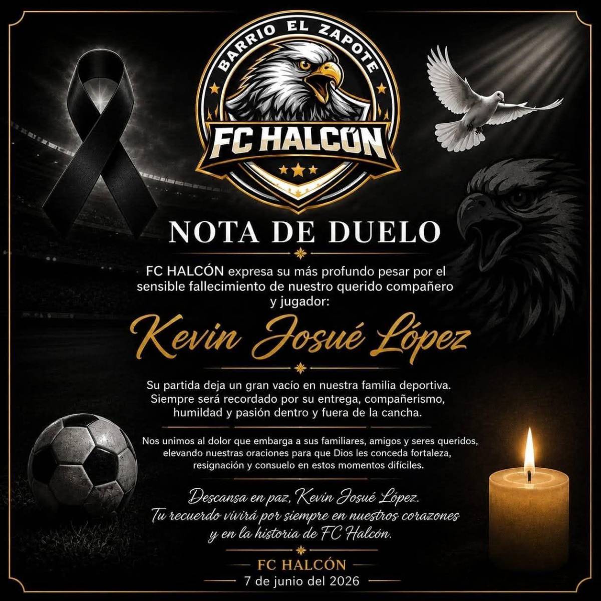 Surge hipótesis tras asesinato de futbolista frente a su esposa en Comayagua