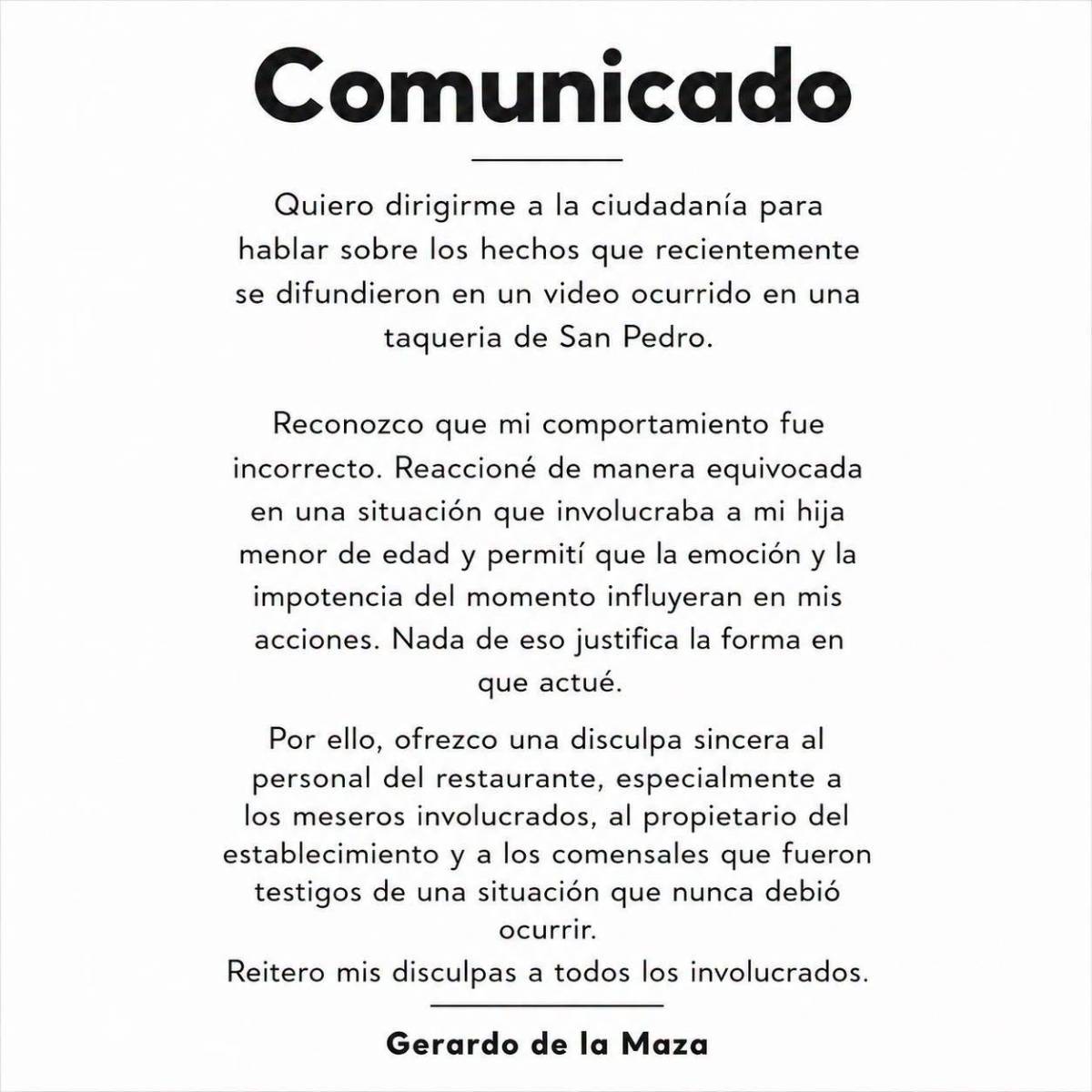 Alcalde y sus escoltas golpean a un mesero porque tardó en tomar su orden