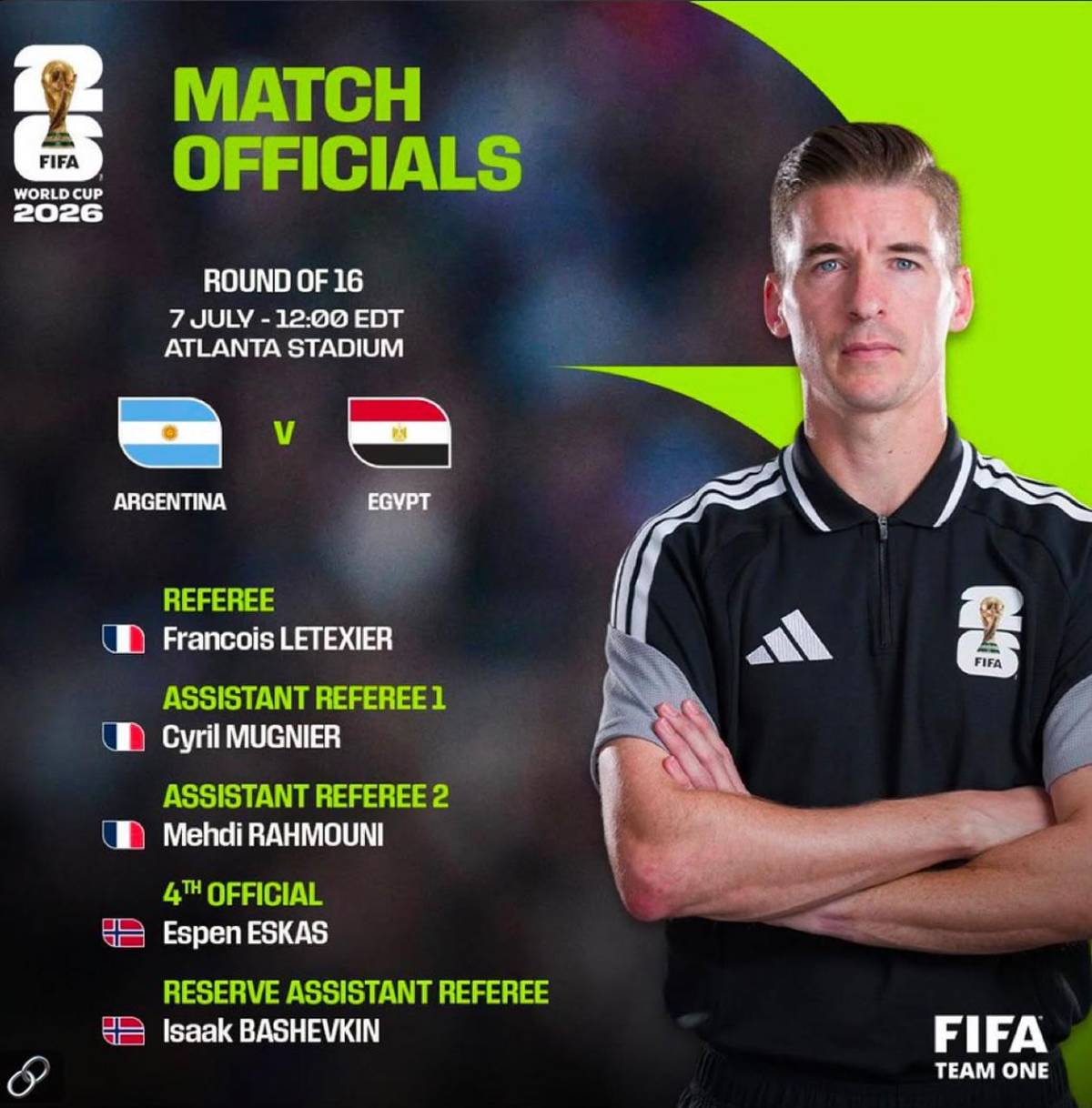 La rotunda decisión de FIFA con el árbitro del Argentina vs Egipto denunciado por amaño