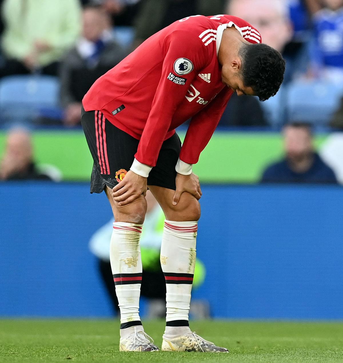 Cristiano Ronaldo poco o nada pudo hacer para evitar la derrota del Manchester United.