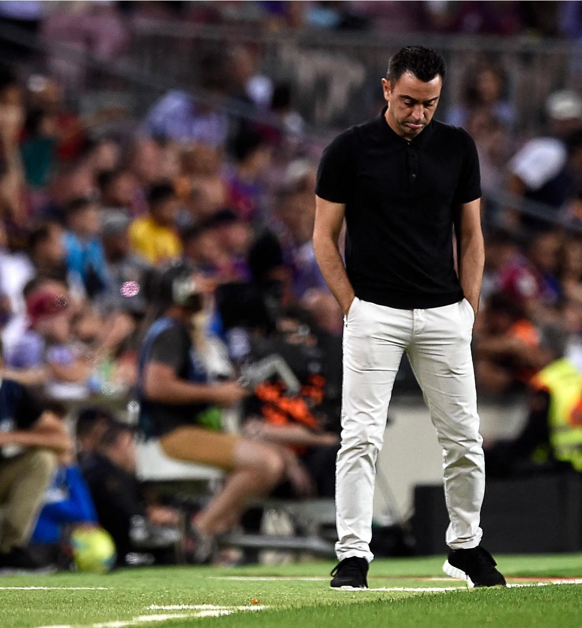 Xavi Hernández encajó otra dura derrota en el Camp Nou con el Barcelona.
