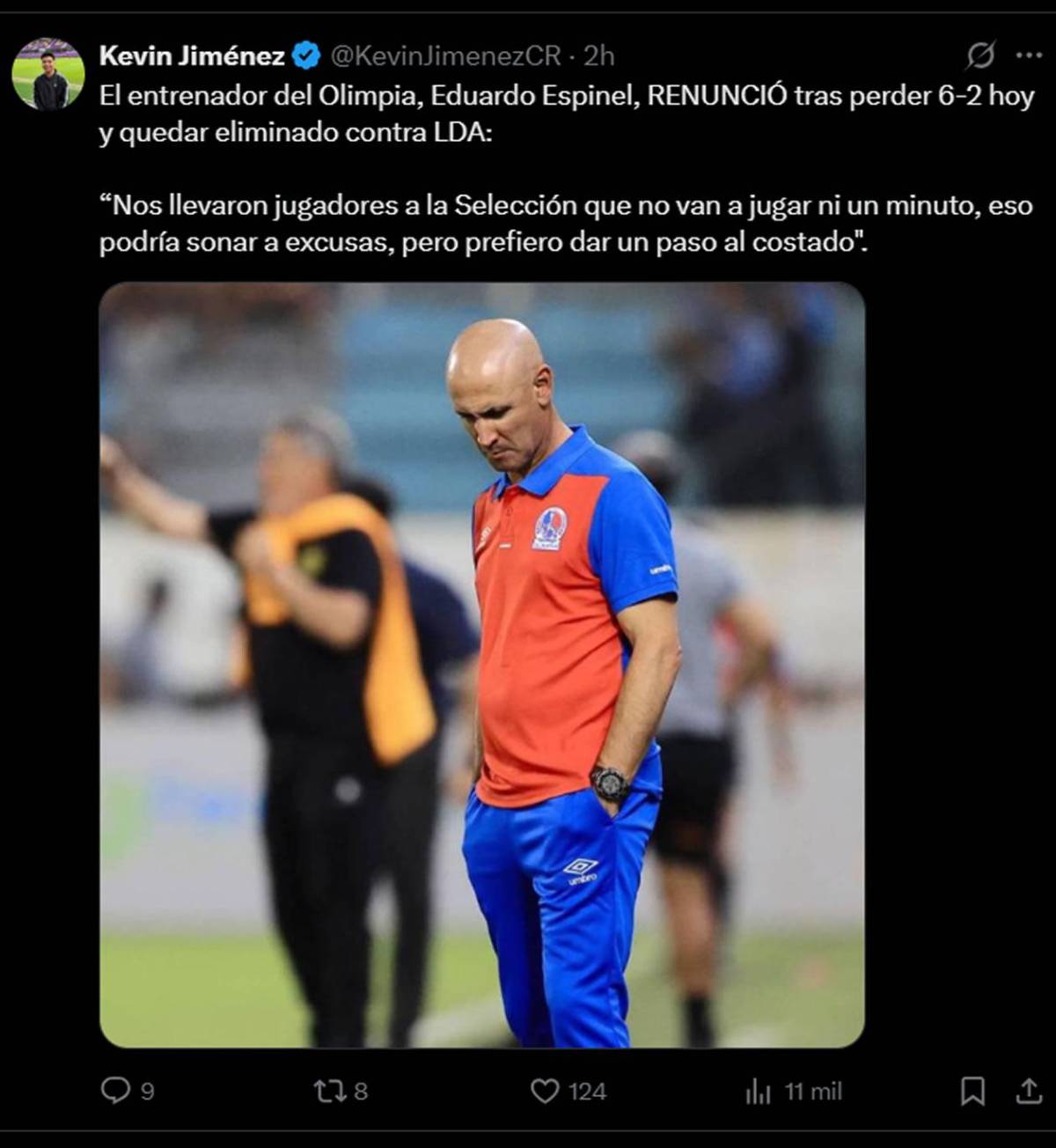 Prensa reacciona a renuncia de Espinel y señalan a dos jugadores de Olimpia