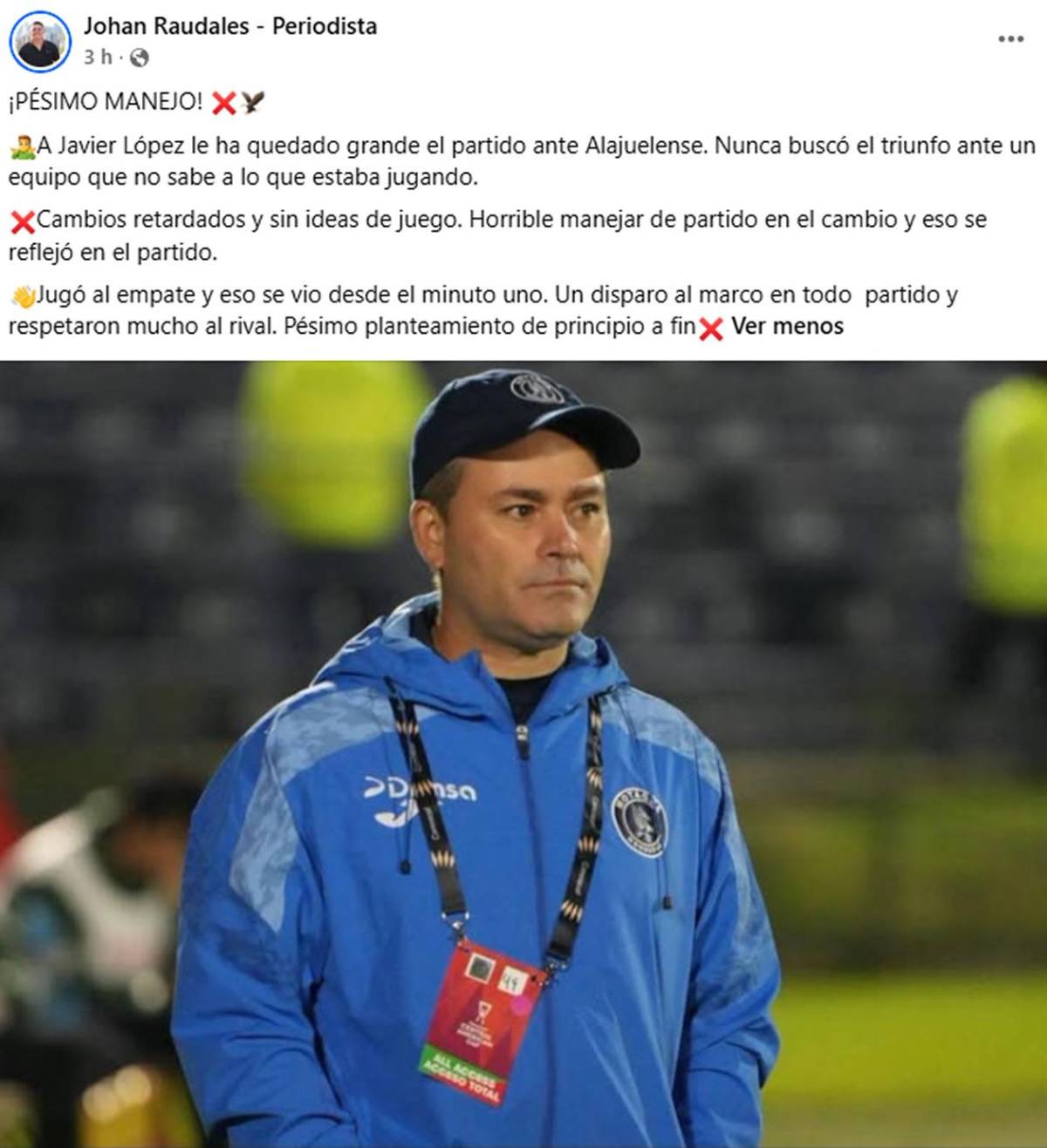 Duras críticas a Motagua y señalan a dos tras empate vs Alajuelense: ¡Pechos fríos, equipo chico!