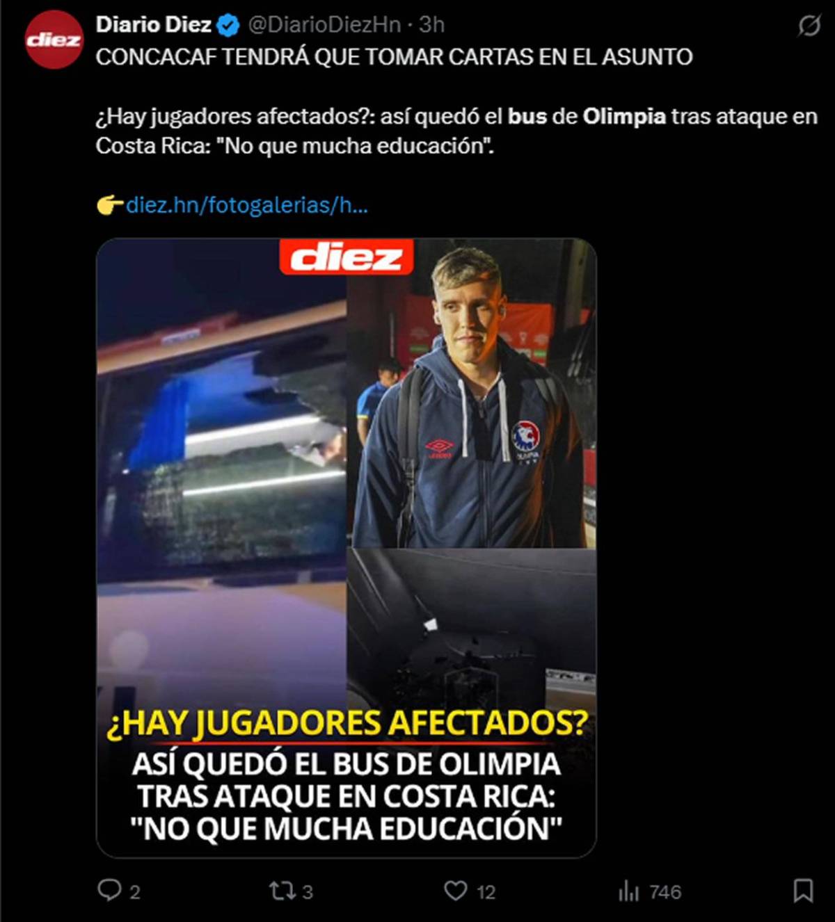 Concacaf debe descalificar a Alajuelense: prensa reprocha ataque al Olimpia en Costa Rica