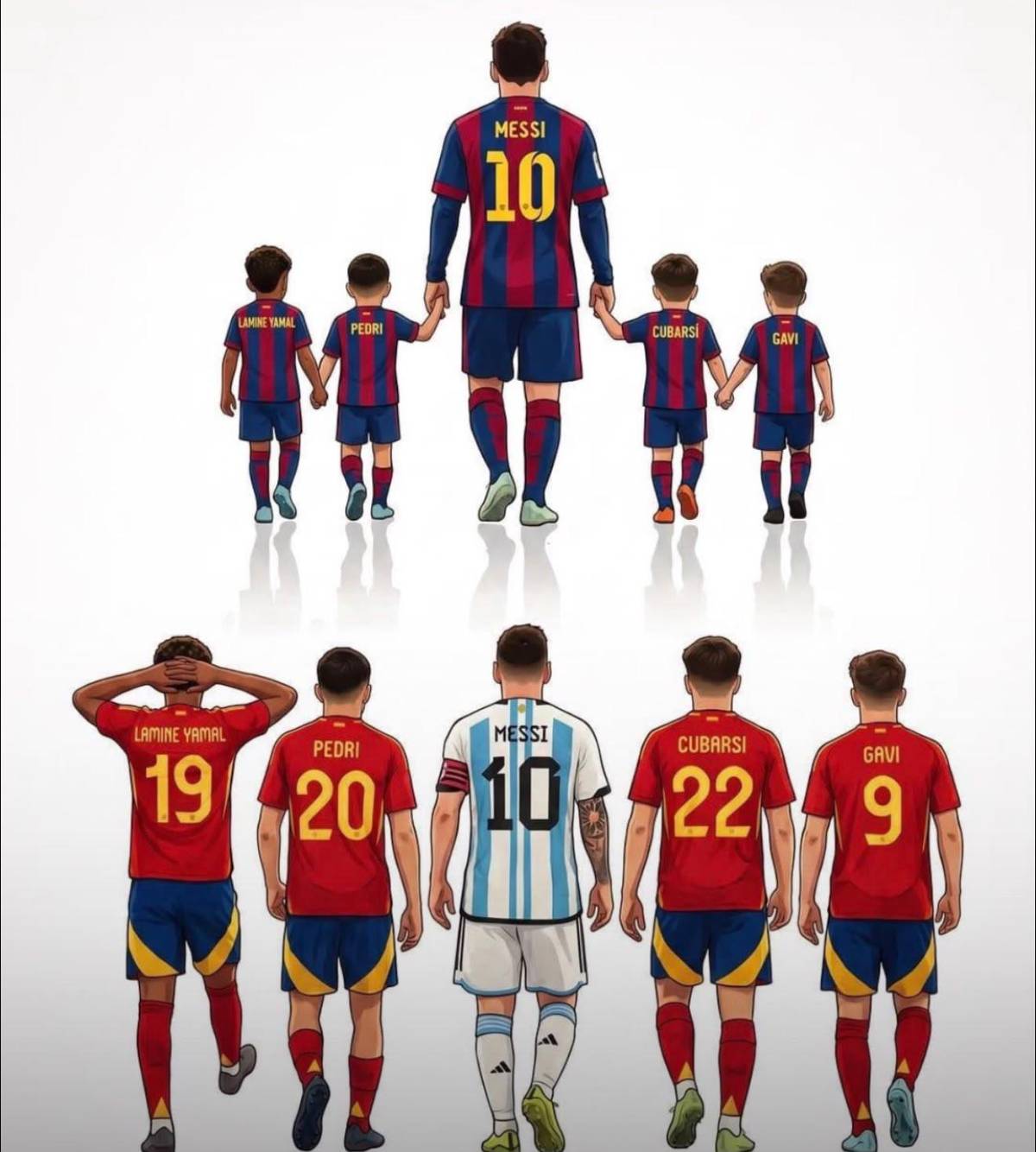 Burlas a Cristiano y Messi: los memes tras la final España-Argentina en el Mundial