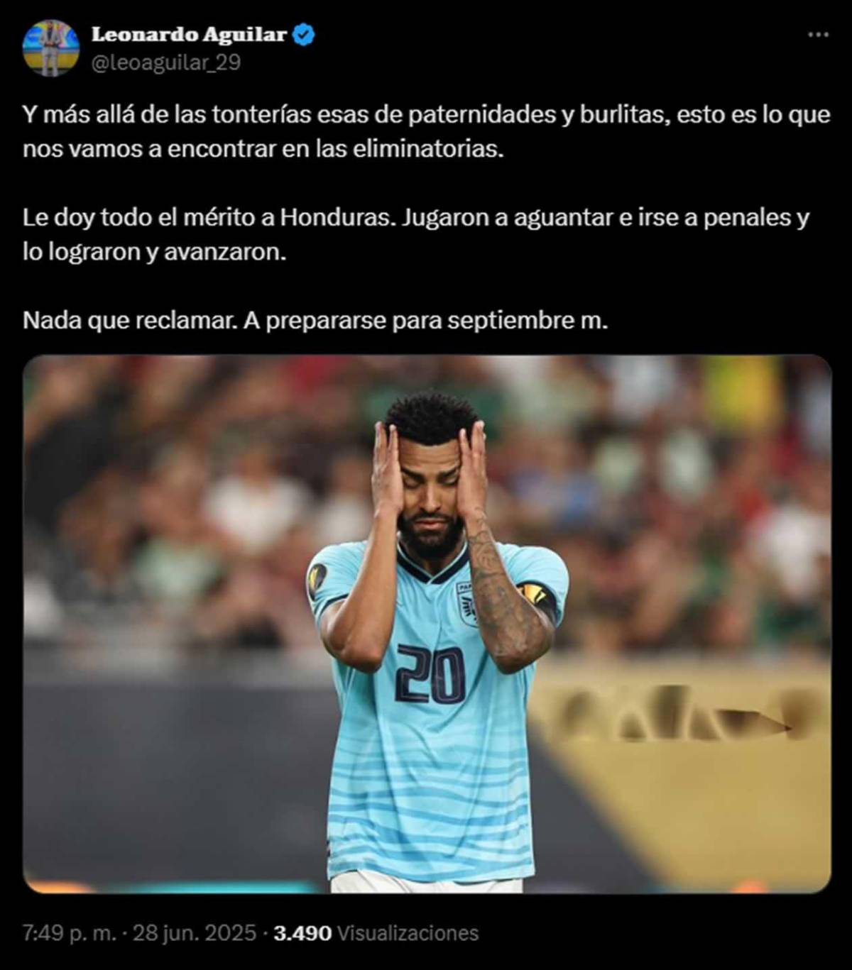 En Panamá reaccionan dolidos tras eliminación vs Honduras: ponen en su lugar a 'ChepeBomba'