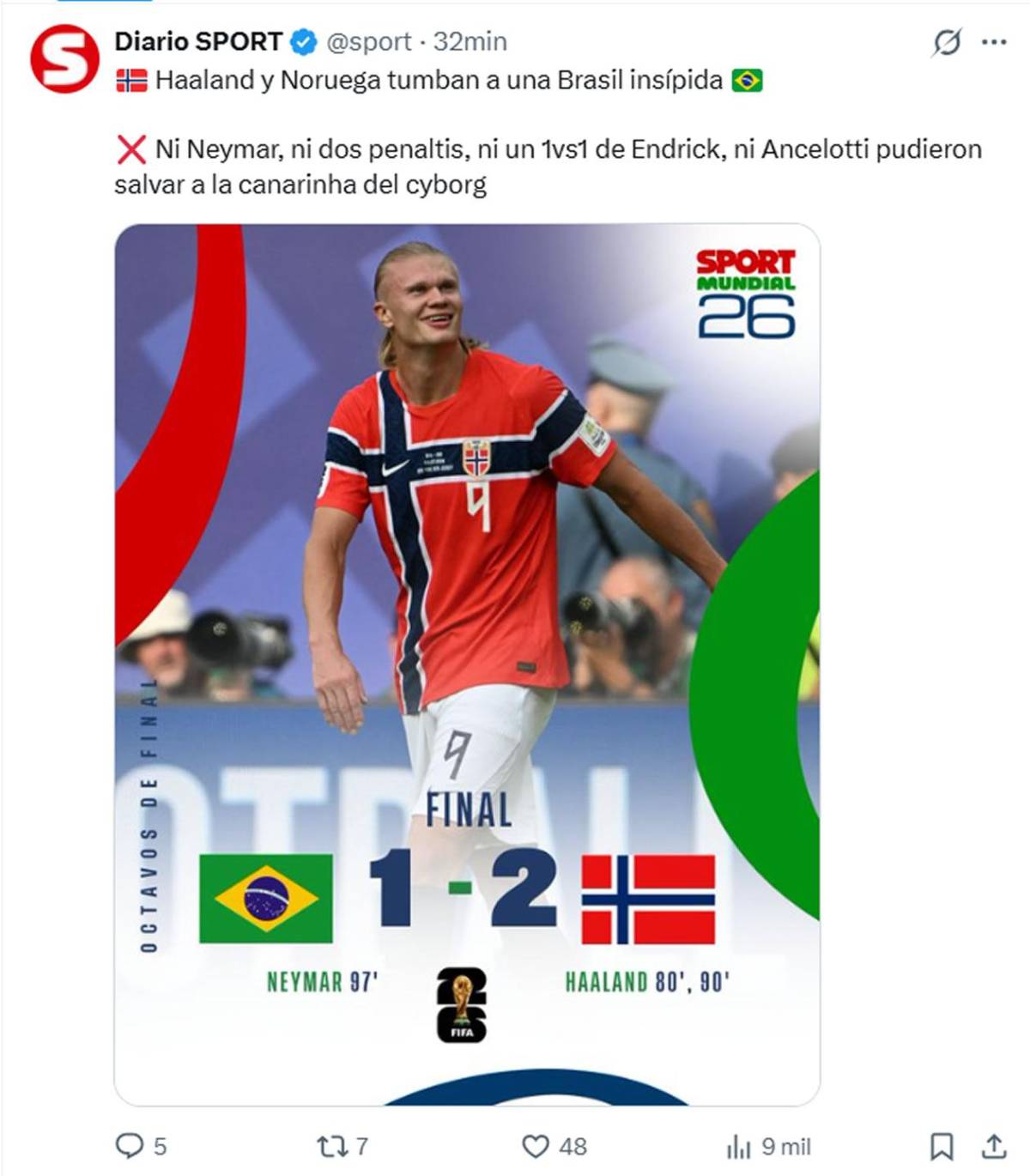 Brasil llora eliminación, señalan culpable, decisión de Neymar y en Argentina se burlan