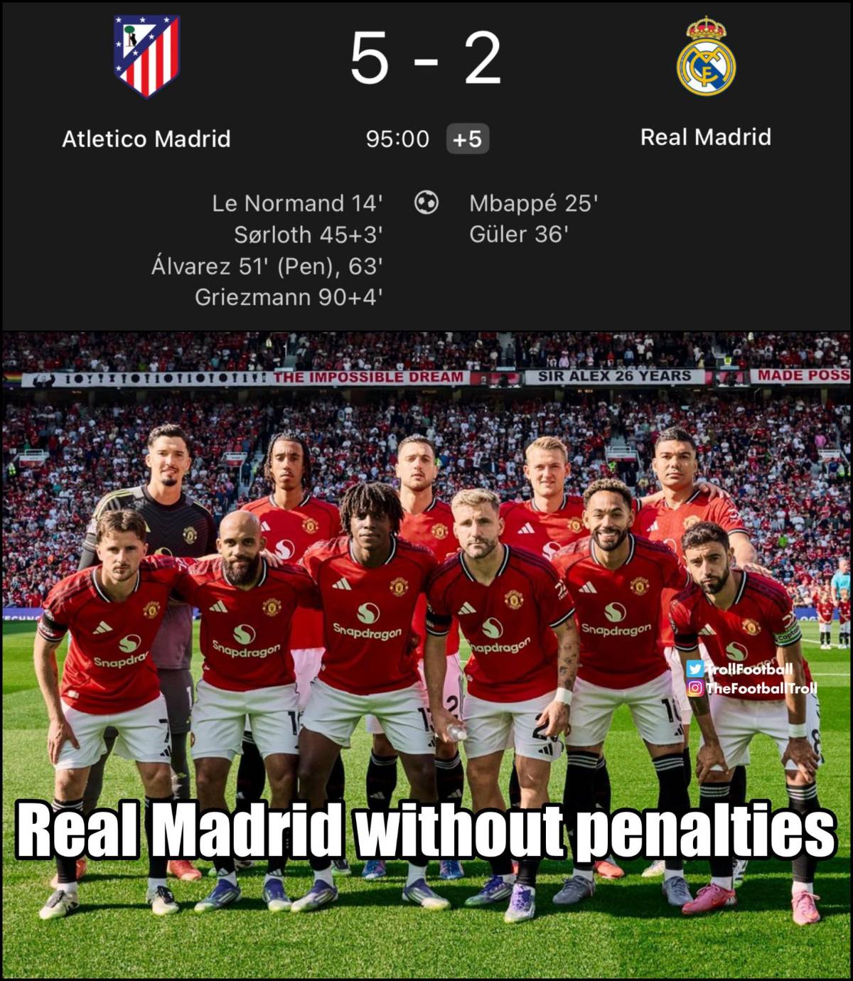 Memes humillan al Real Madrid tras goleada del Atlético en LaLiga