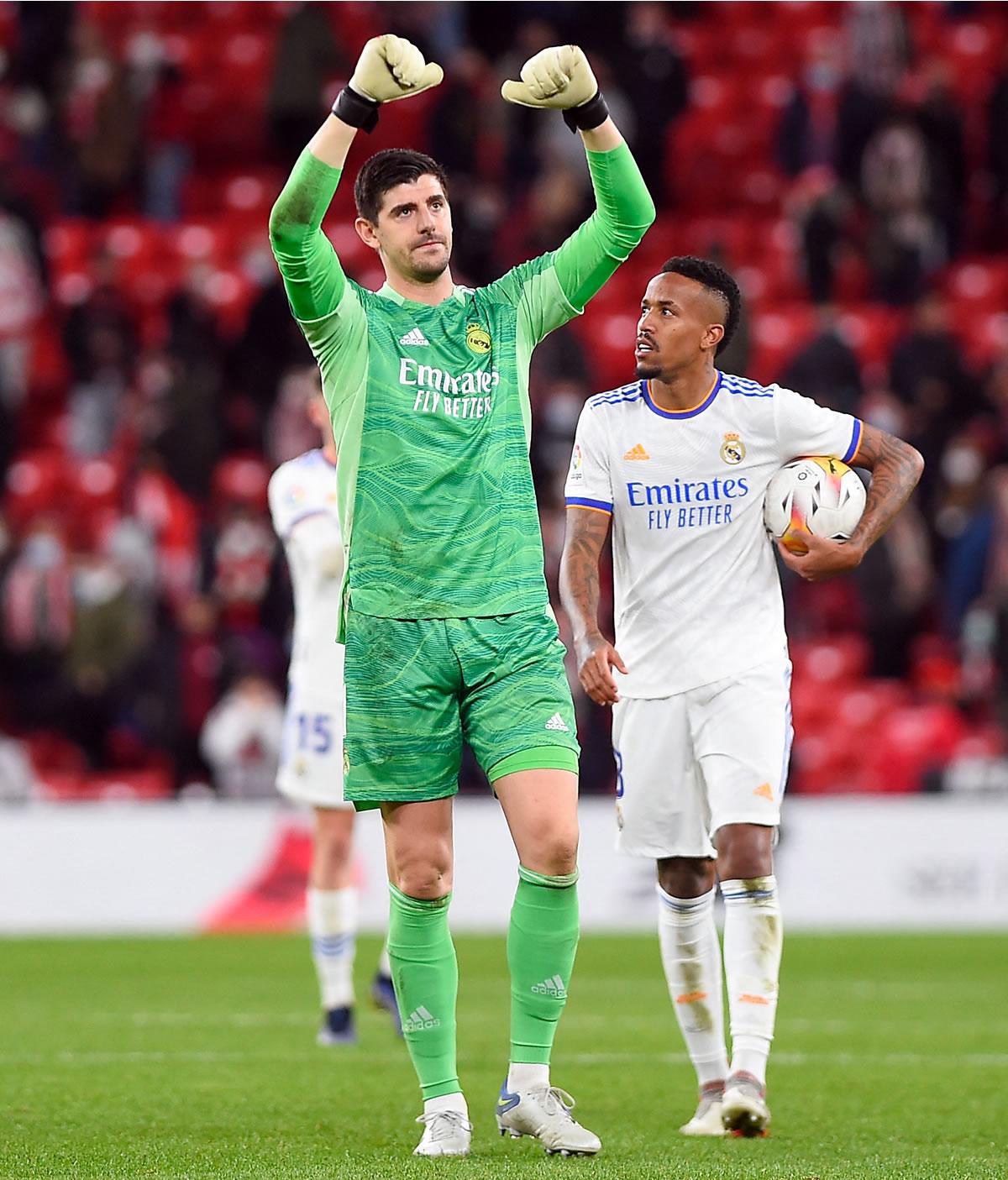 Thibuat Courtois y Eder Militao son dos de los futbolistas más utilizados por Ancelotti en la primera mitad de la temporada.