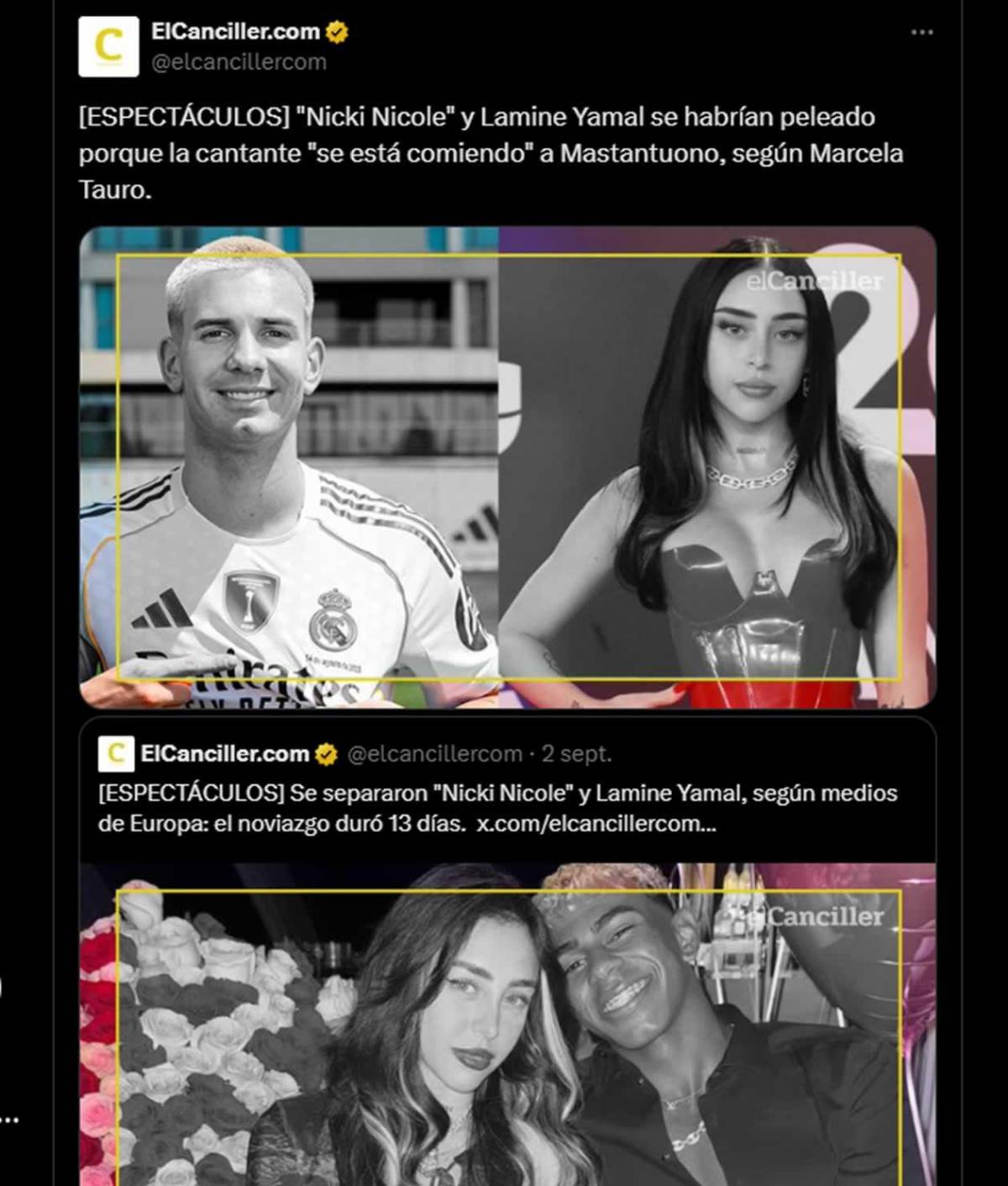 ¿Traición? Nicki Nicole habría dejado a Lamine Yamal por estrella del Real Madrid