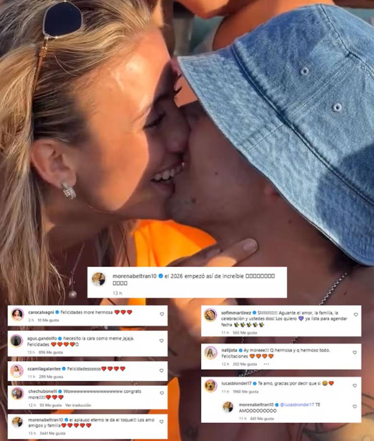 Sexy periodista deportiva se compromete con conocido futbolista argentino