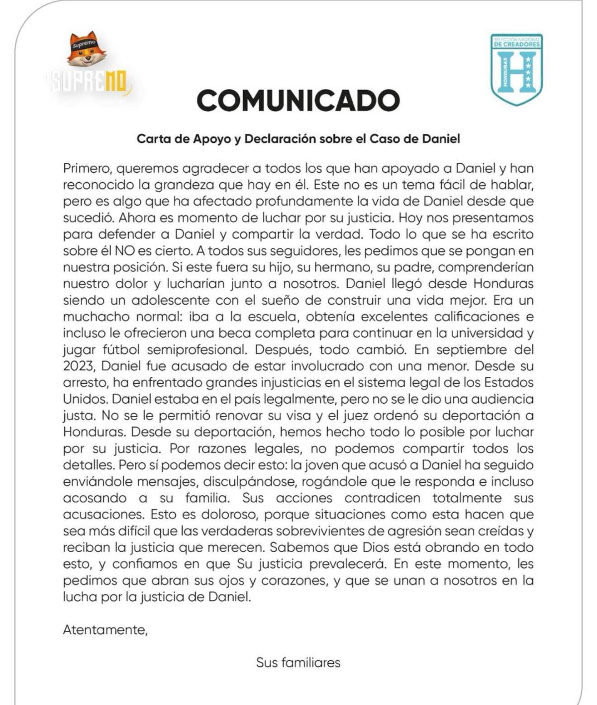 Supremo revela qué ocurrió con captura de tiktoker en Panamá y familiares se pronuncian