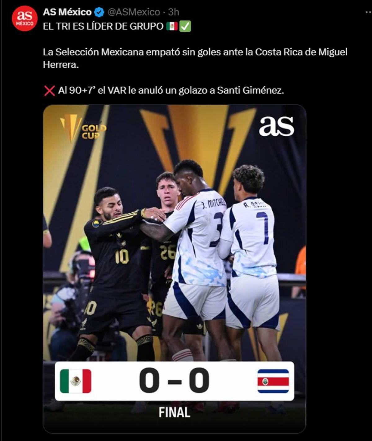 Reacción de prensa de México por empate y dardo a Costa Rica: lo que dijo Faitelson