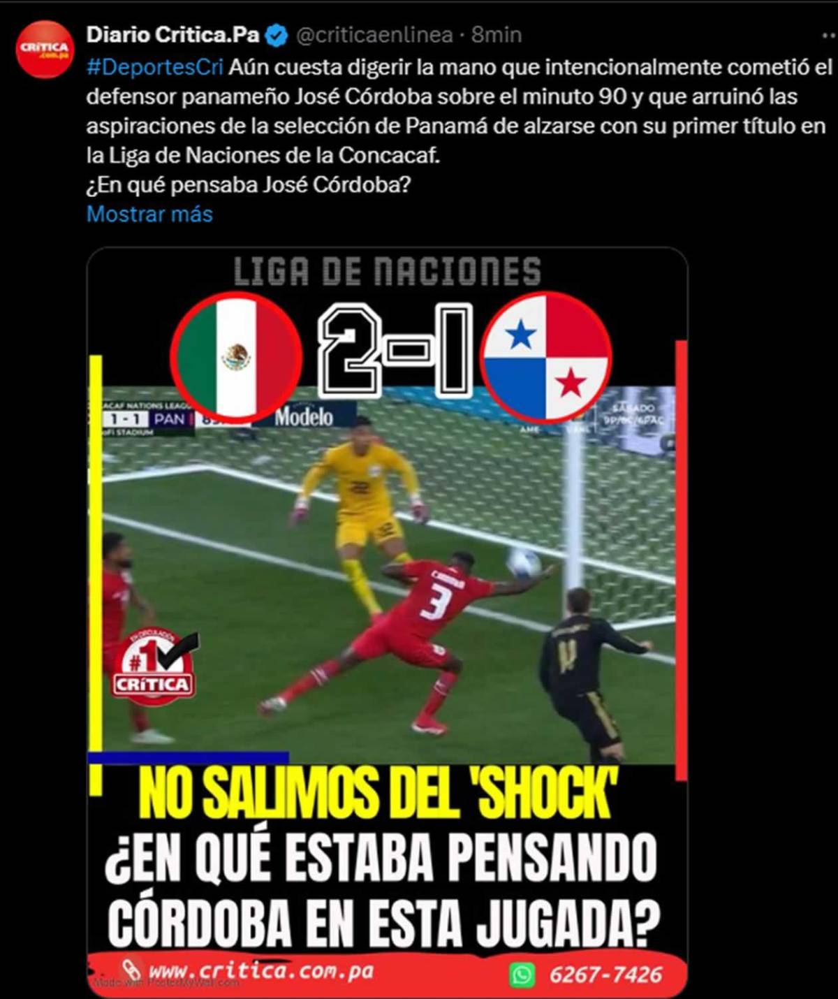 ¿Se vendió? Investiguen: reaccionan a la mano de José Córdoba vs México