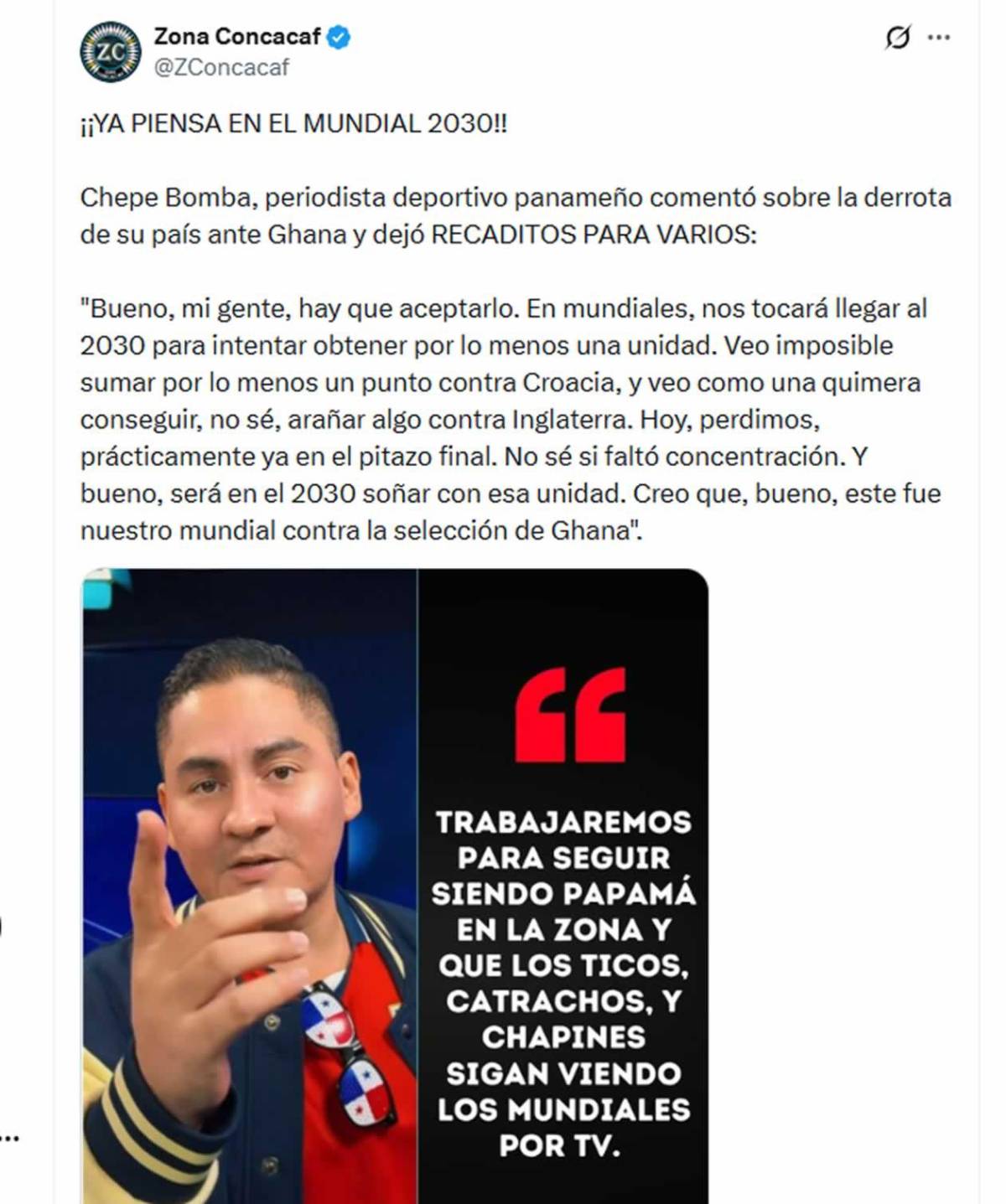 Prensa de Panamá dolida, 'Chepe Bomba' deja recado a Honduras y burlas en Costa Rica