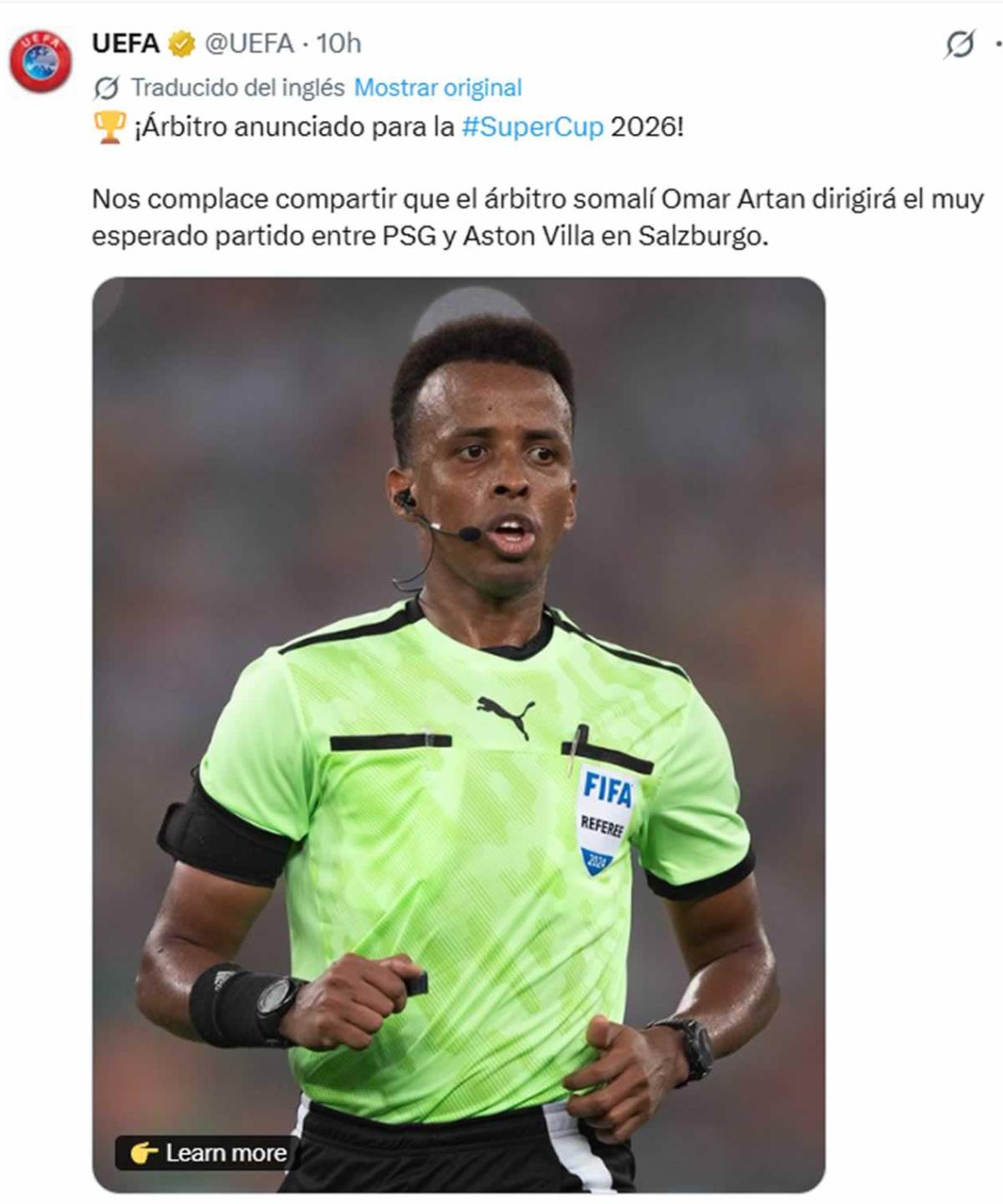 Árbitro expulsado por Trump y EEUU del Mundial 2026 recibe la mejor noticia de su vida