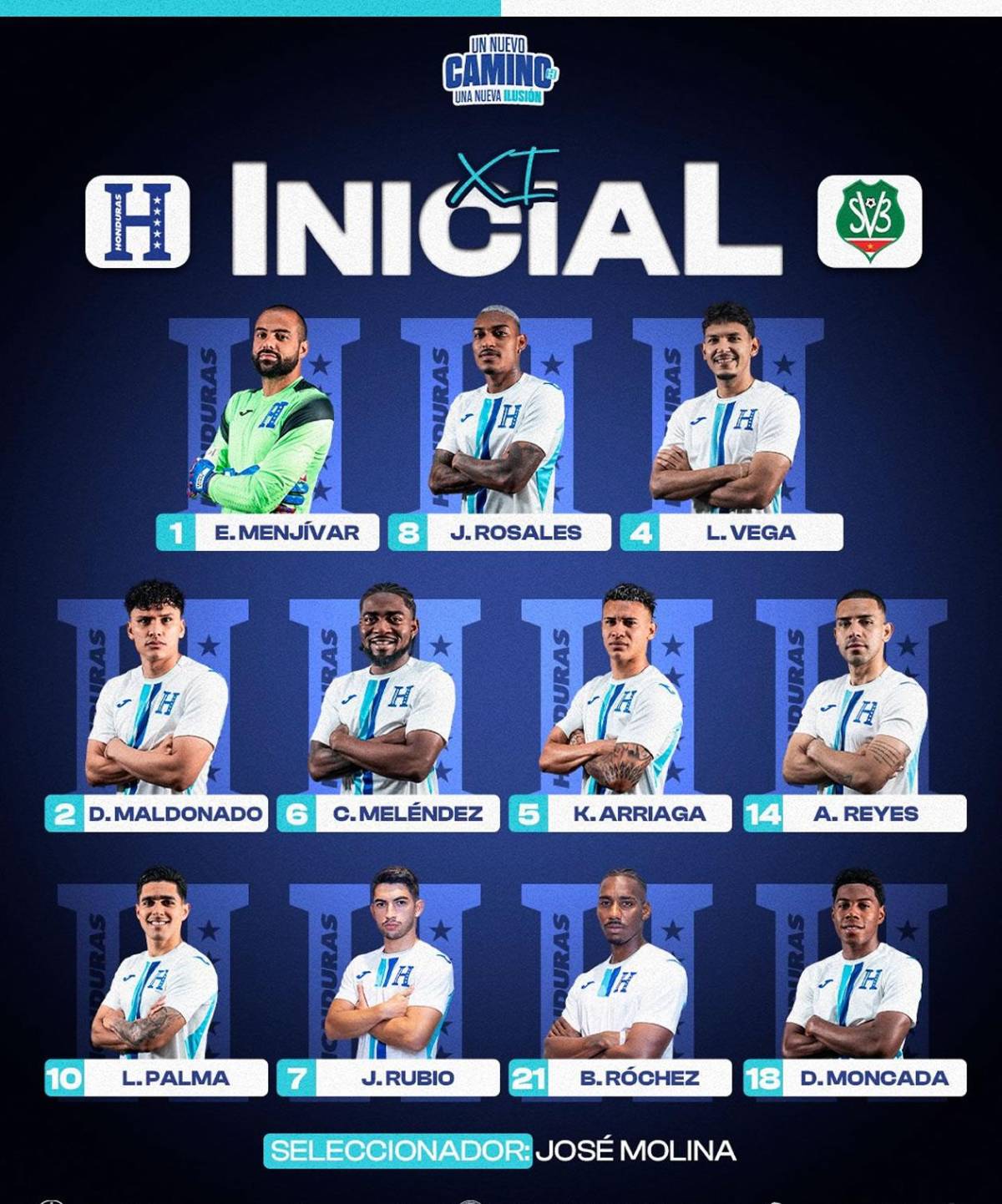 Honduras con dos sorpresas: el 11 titular para debutar ante Surinam en Nations League