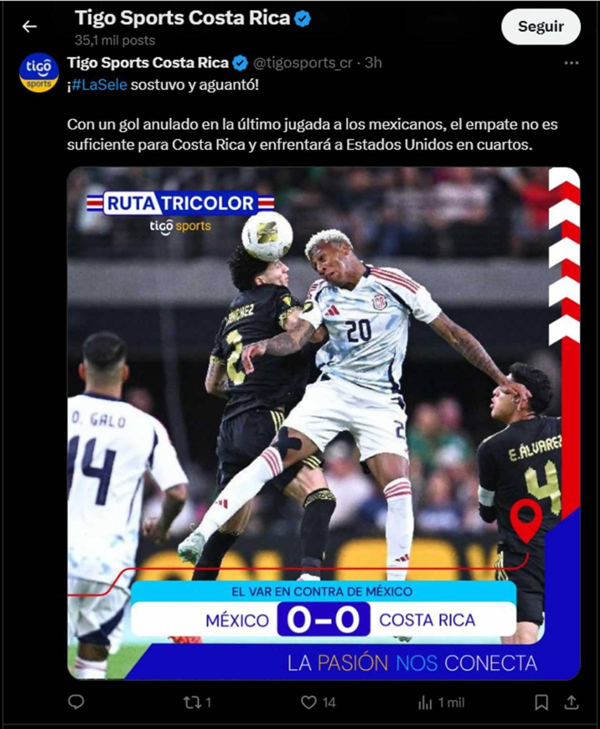 Reacción de prensa de México por empate y dardo a Costa Rica: lo que dijo Faitelson