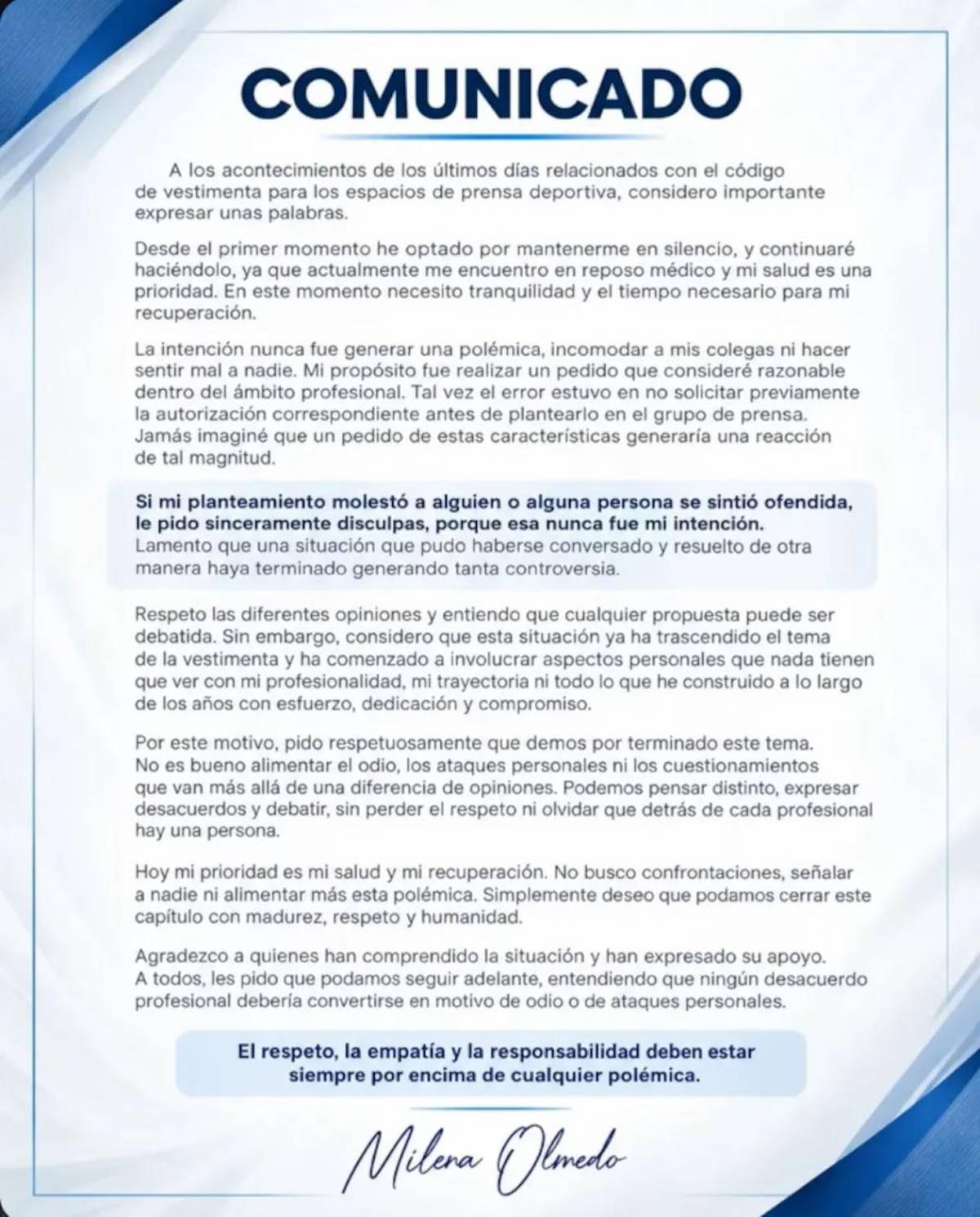 Fotógrafa deportiva es vetada por su atrevida vestimenta y el caso da un giro inesperado