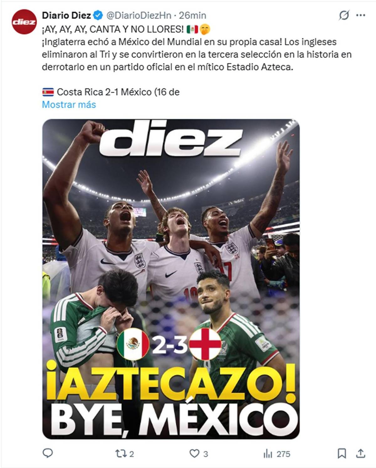 Reacción de prensa de México y Faitelson se desahoga: burlas y recuerdan a Honduras