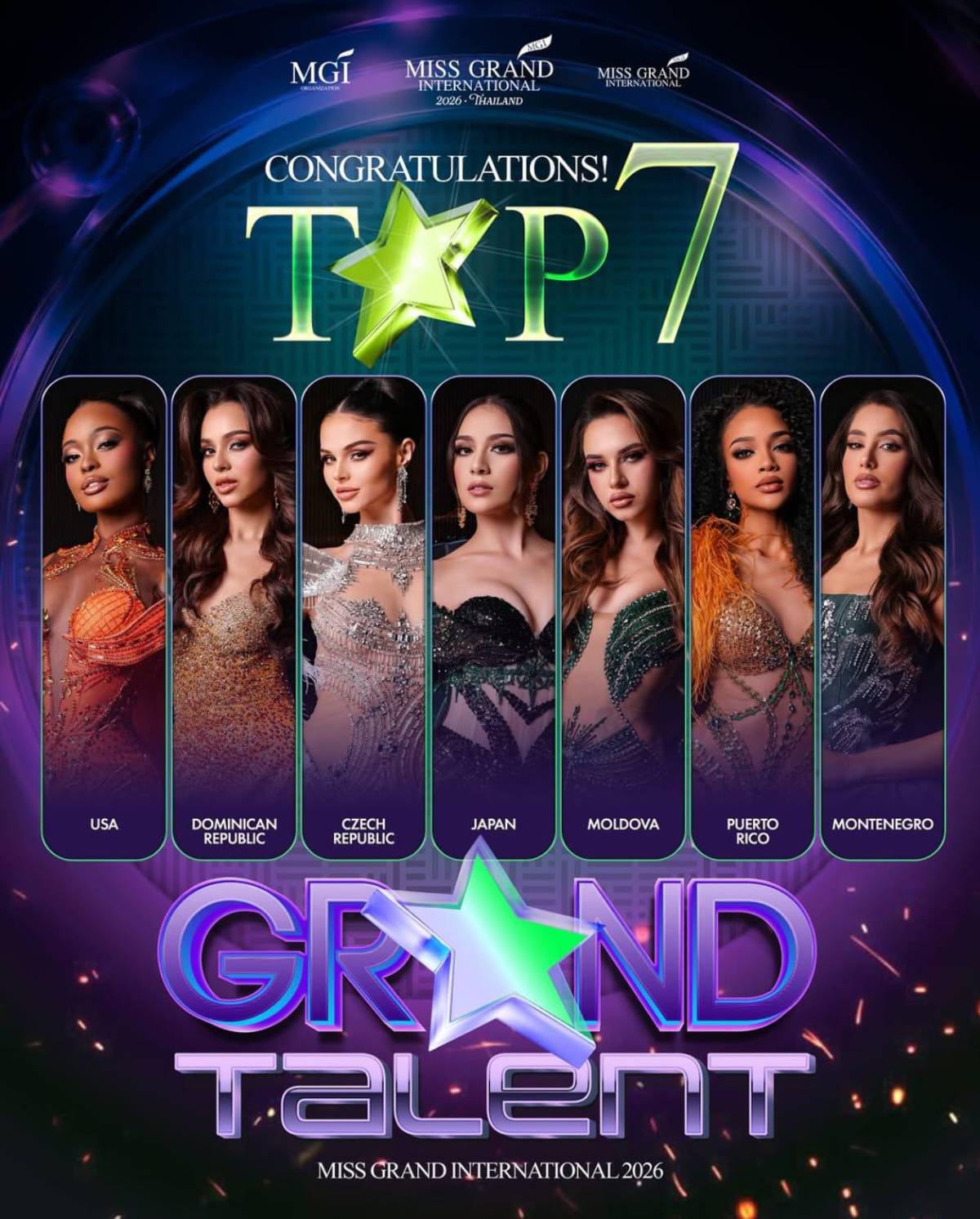 La hondureña Emely Alemán entra al top 15 de talentos en el Miss Grand 2026
