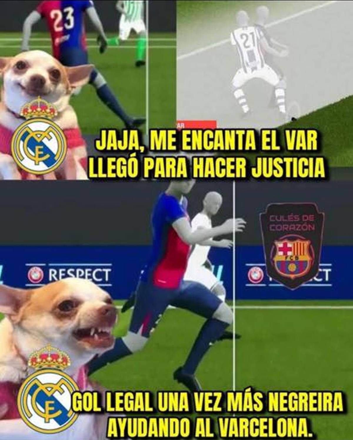Barcelona sufre en los memes tras empatar con Inter: burlas al Real Madrid