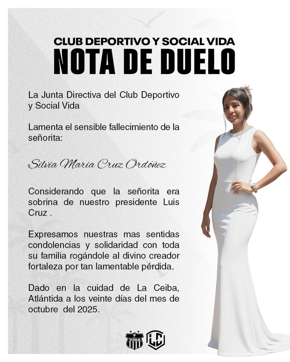 Consternación por muerte de Silvia María; era estudiante de Derecho