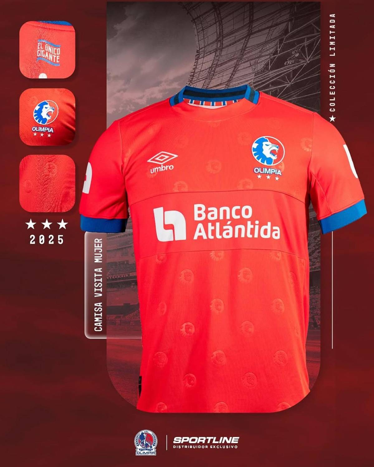 Así son las nuevas camisetas del Olimpia: varios tributos y el único gigante