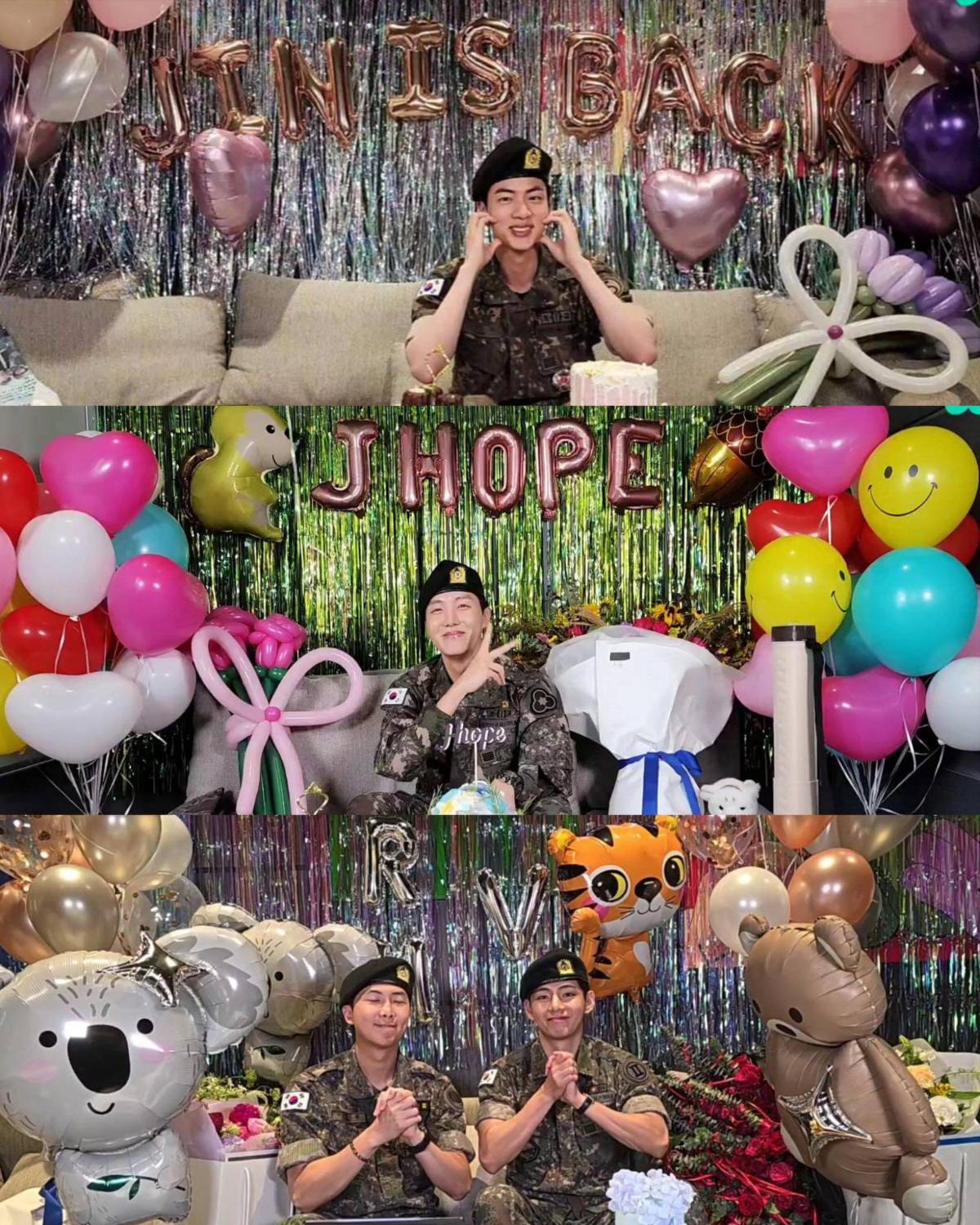 RM y V de BTS concluyen el servicio militar y alistan regreso