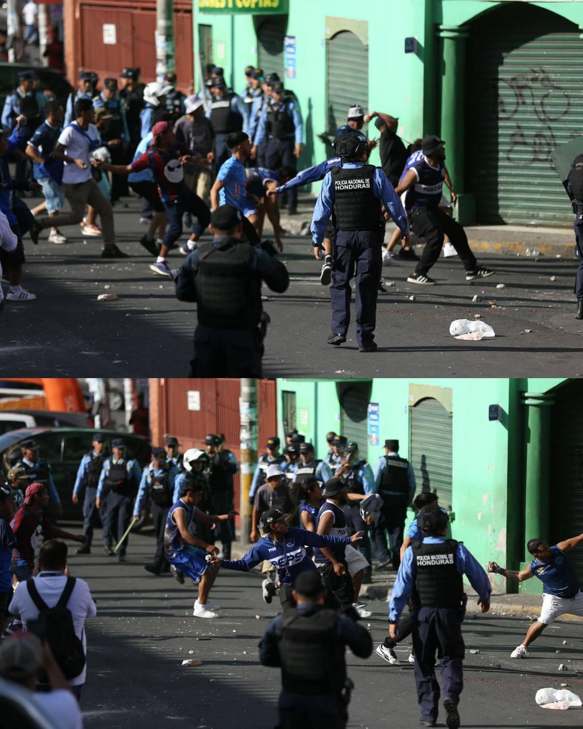 Héroe de Olimpia, llanto del villano de Motagua, disturbios, heridos y bellezas
