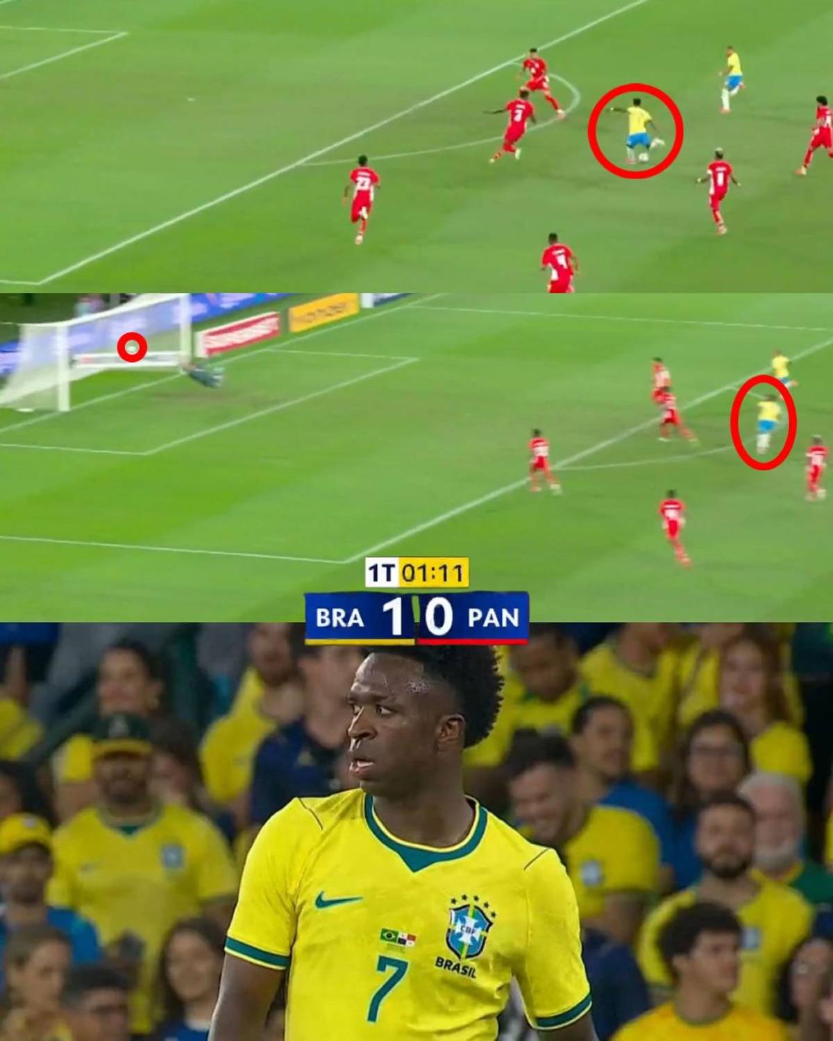 La penosa imagen de Panamá tras goleada en Brasil antes del Mundial y show de Vinicius
